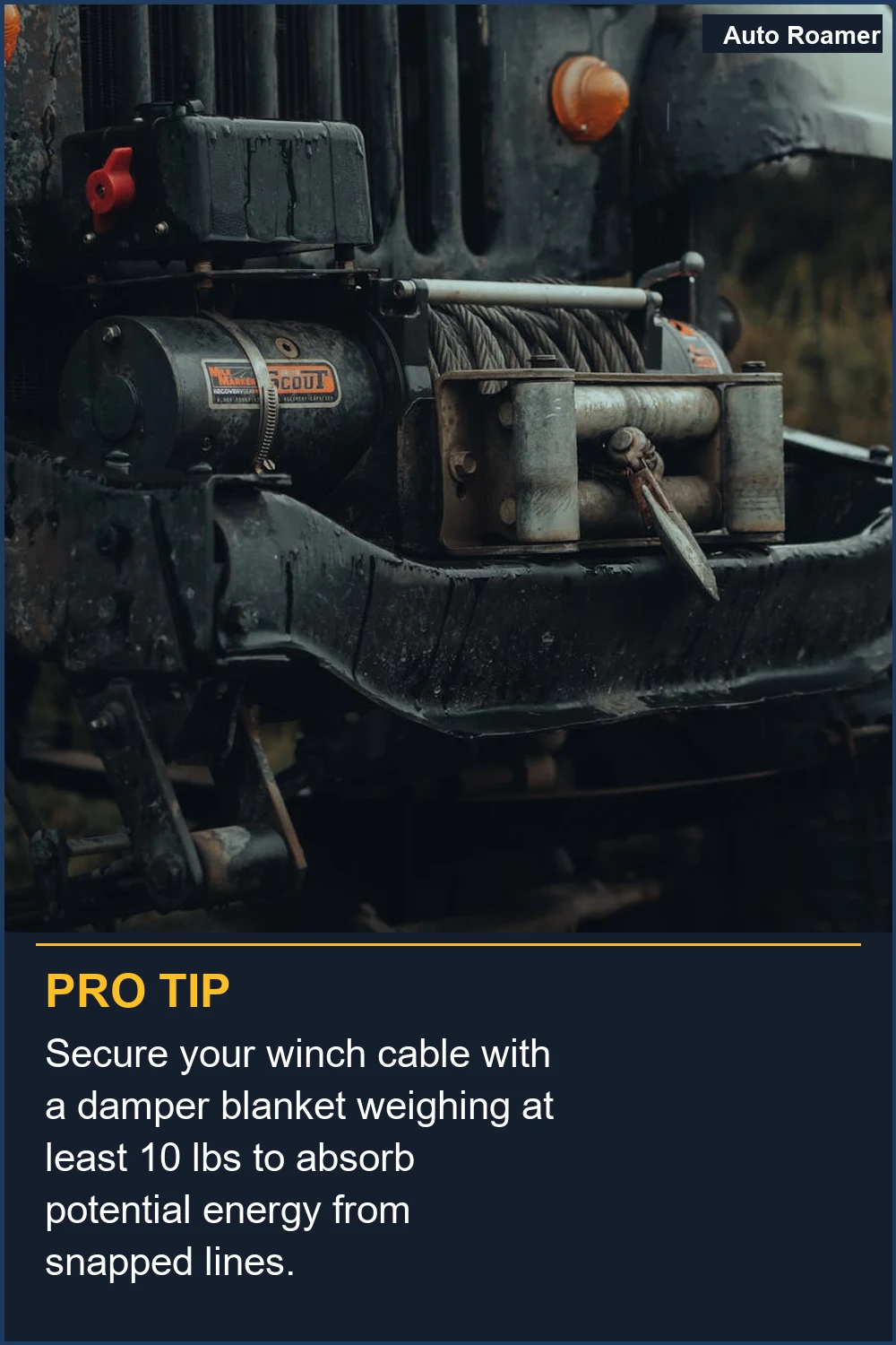 Invest in a winch rated for at least 1.5 times your vehicle's GVWR for robust vehicle recovery.