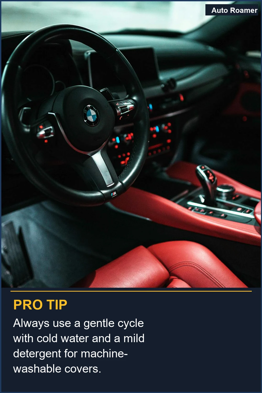 Always use a gentle cycle with cold water and a mild detergent for machine-washable covers.