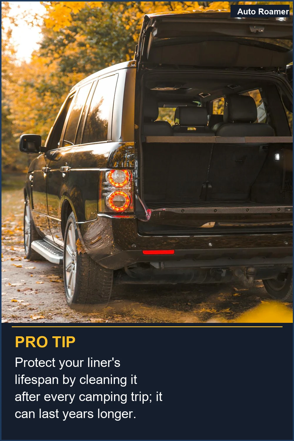 Protect your liner's lifespan by cleaning it after every camping trip; it can last years longer.