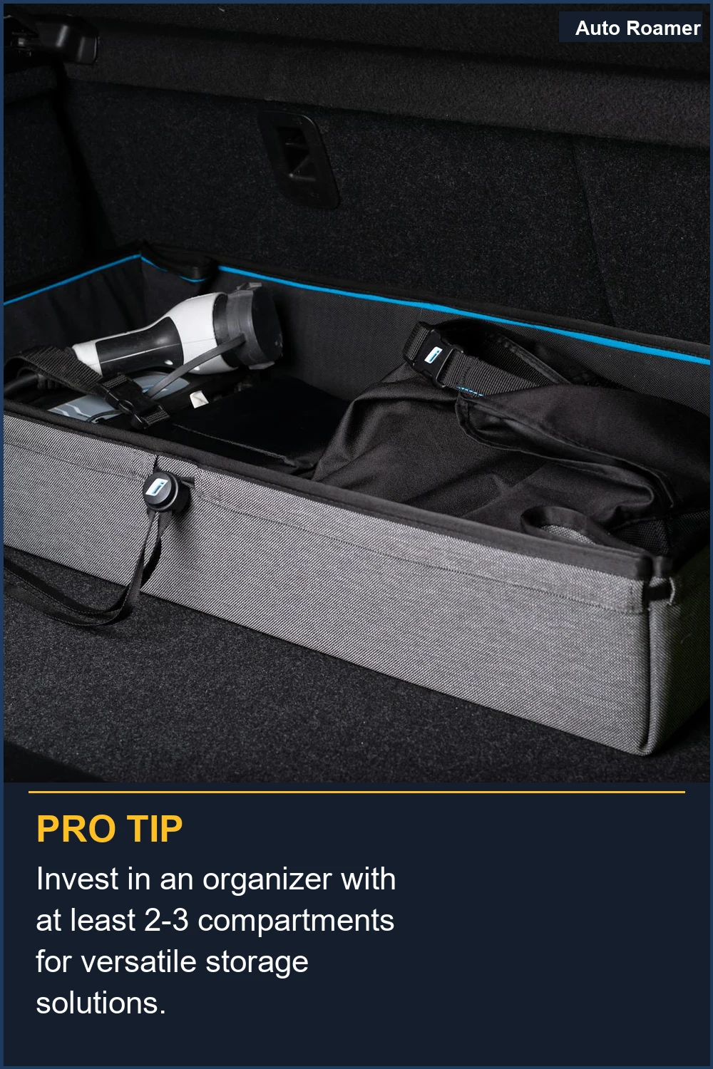 Invest in an organizer with at least 2-3 compartments for versatile storage solutions.