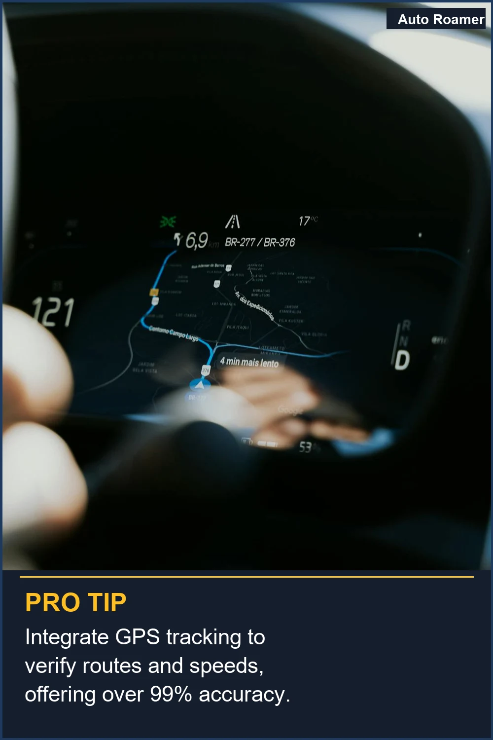 Integra el seguimiento GPS para verificar rutas y velocidades, ofreciendo una precisión superior al 99%.