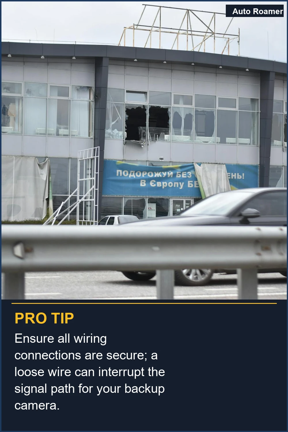 Ensure all wiring connections are secure; a loose wire can interrupt the signal path for your backup camera.