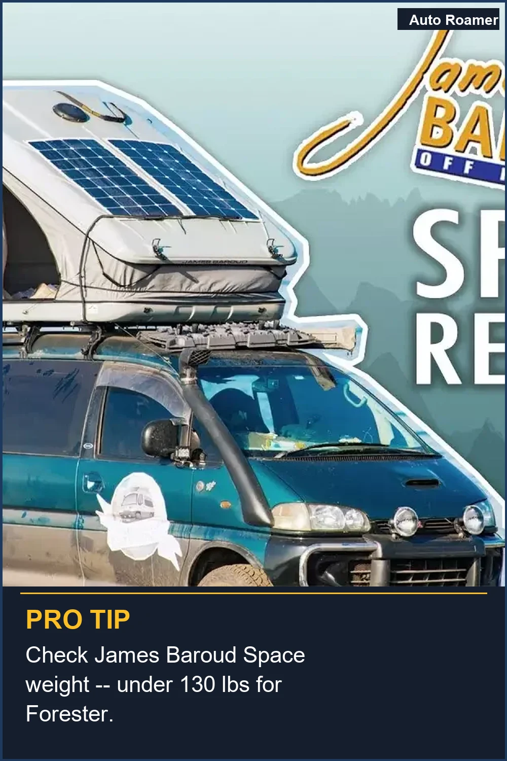 Check James Baroud Space weight -- under 130 lbs for Forester.