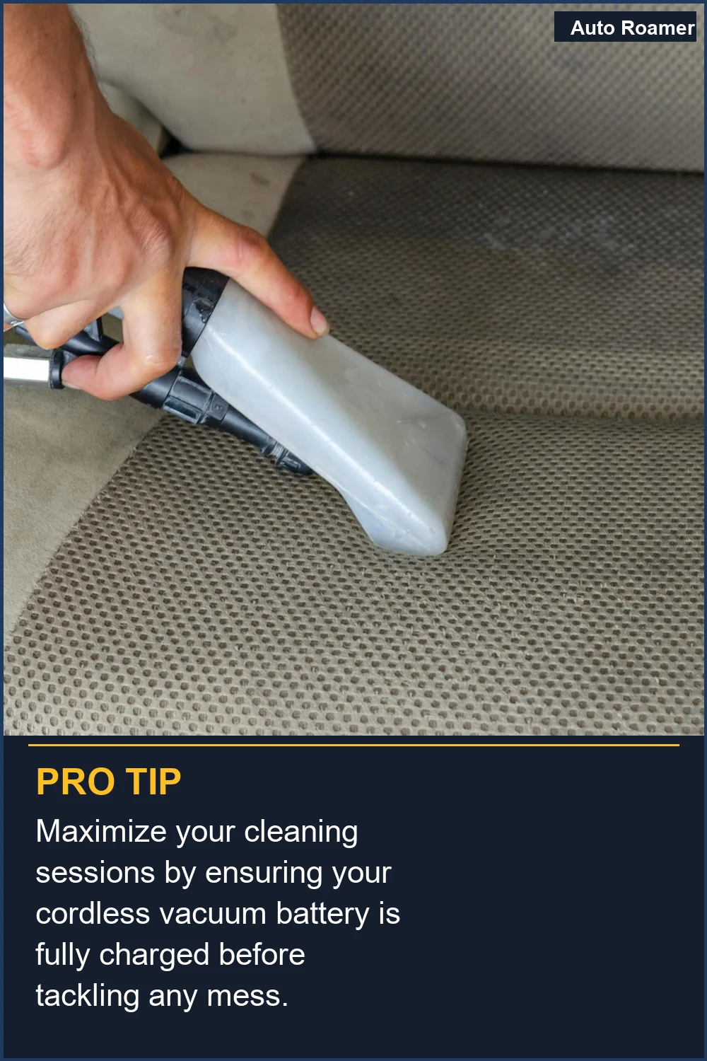 Maximiza tus sesiones de limpieza asegurándote de que la batería de tu aspirador sin cable esté completamente cargada antes de abordar cualquier desorden.