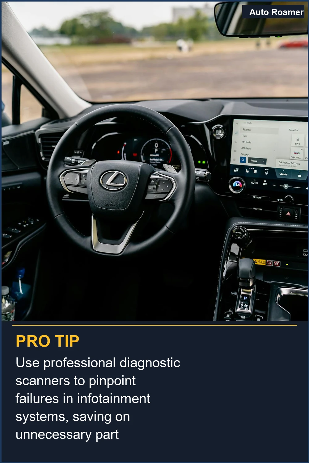 Use professional diagnostic scanners to pinpoint failures in infotainment systems, saving on unnecessary part replacements.