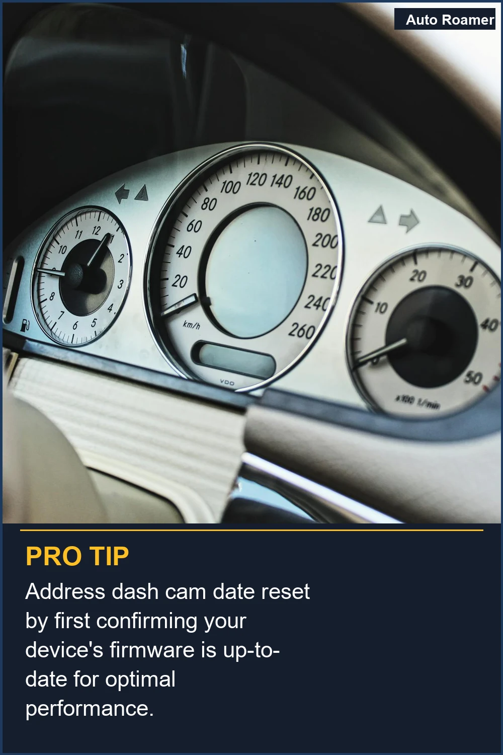 Address dash cam date reset by first confirming your device's firmware is up-to-date for optimal performance.