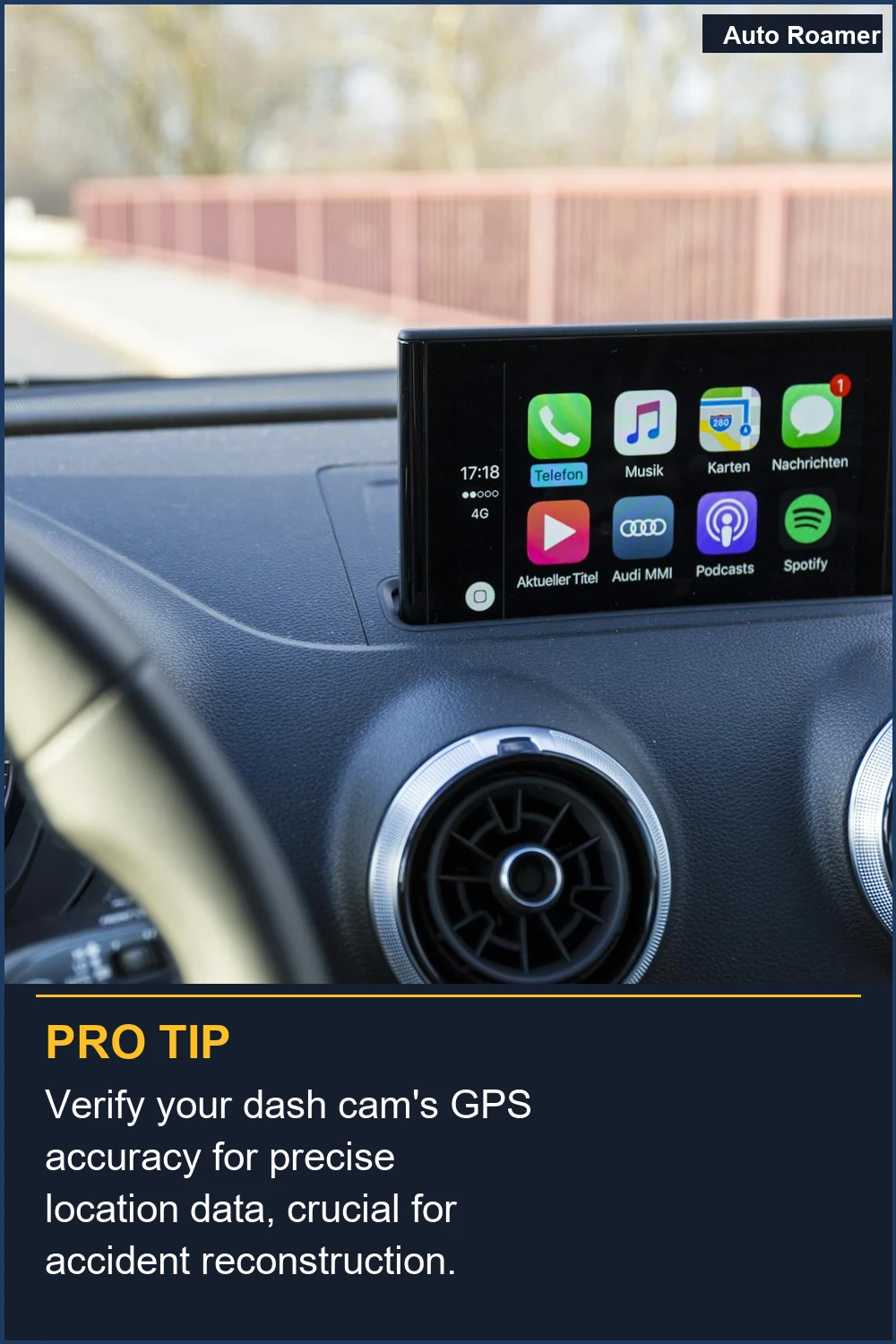Verify your dash cam's GPS accuracy for precise location data, crucial for accident reconstruction.