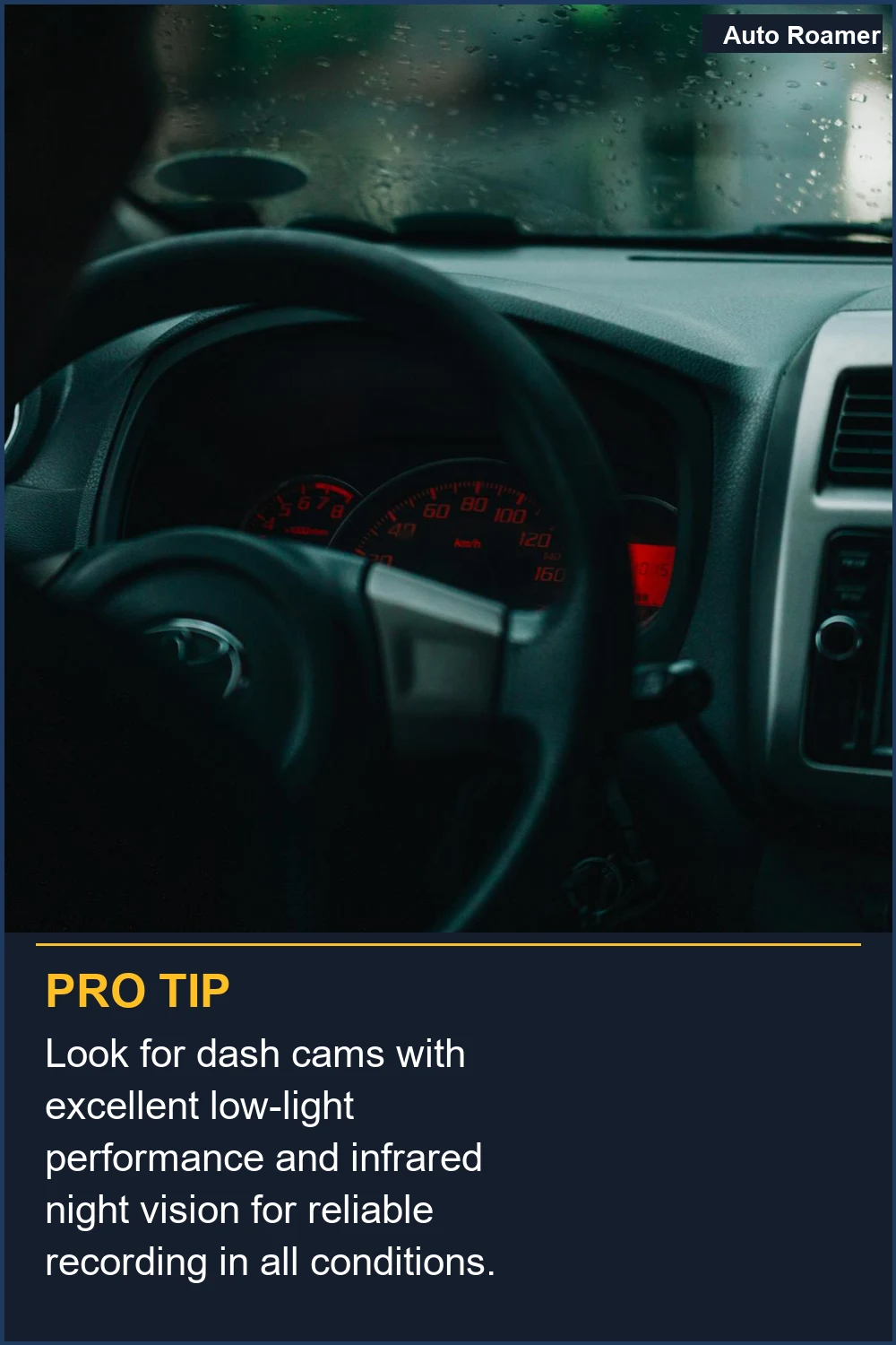 Look for dash cams with excellent low-light performance and infrared night vision for reliable recording in all conditions.