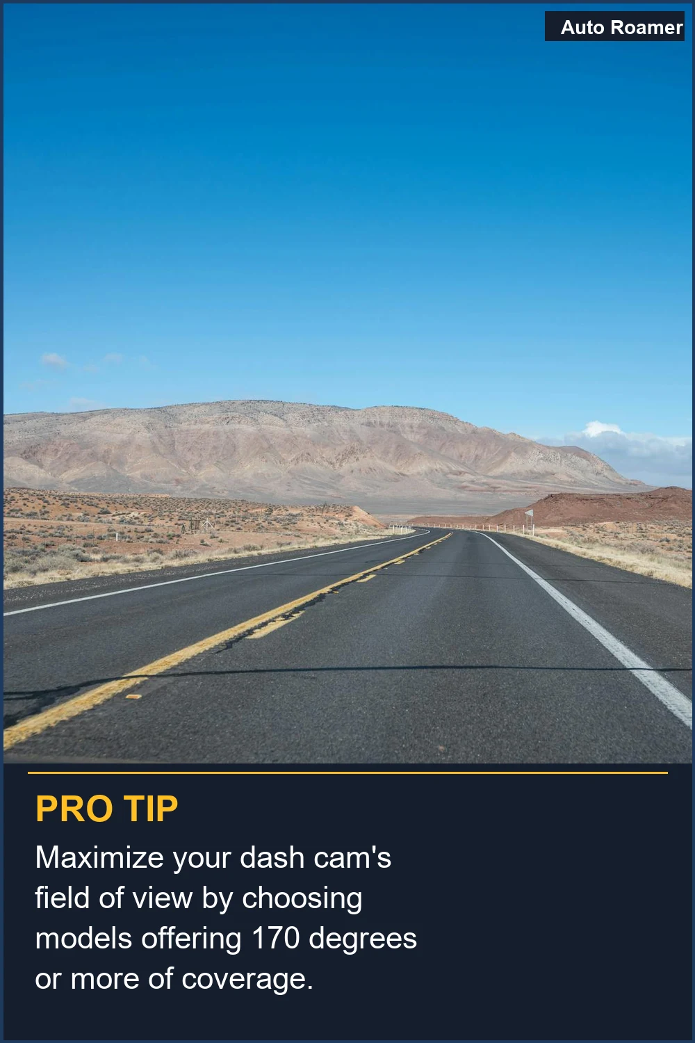 Maximize your dash cam's field of view by choosing models offering 170 degrees or more of coverage.