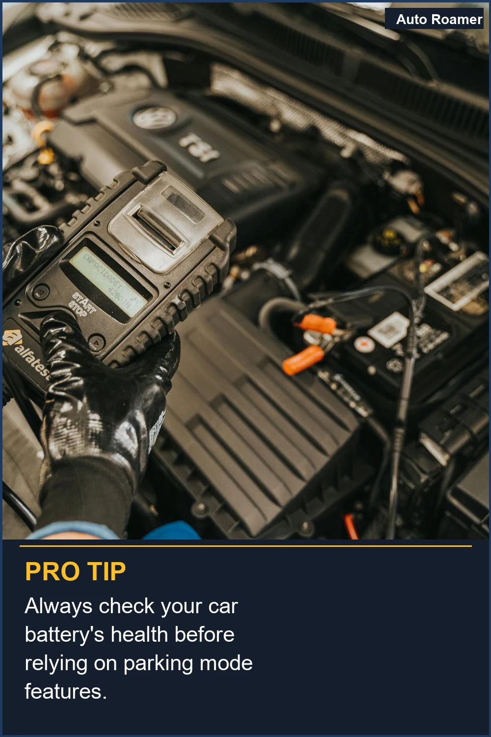 Comprueba siempre el estado de la batería de tu coche antes de depender de las funciones del modo de aparcamiento.