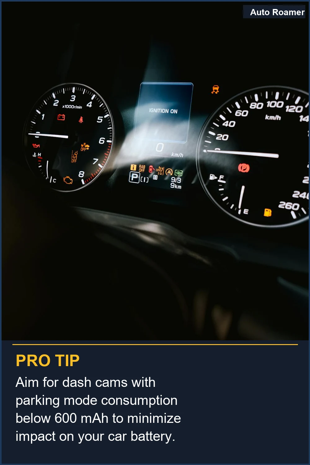 Aim for dash cams with parking mode consumption below 600 mAh to minimize impact on your car battery.