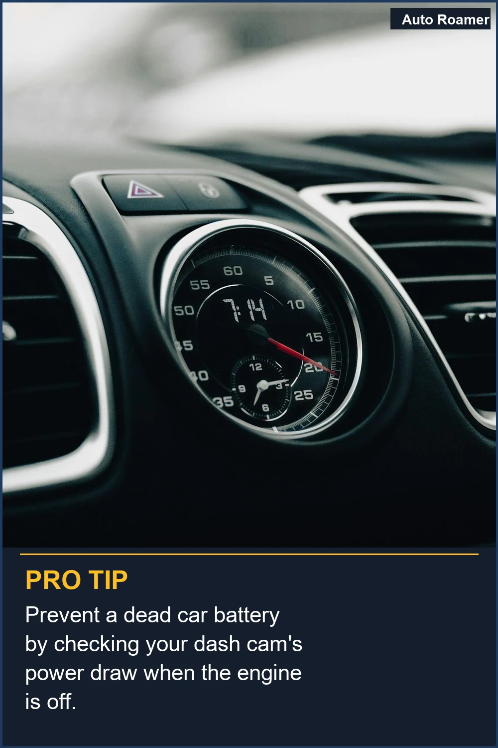 Prevent a dead car battery by checking your dash cam's power draw when the engine is off.