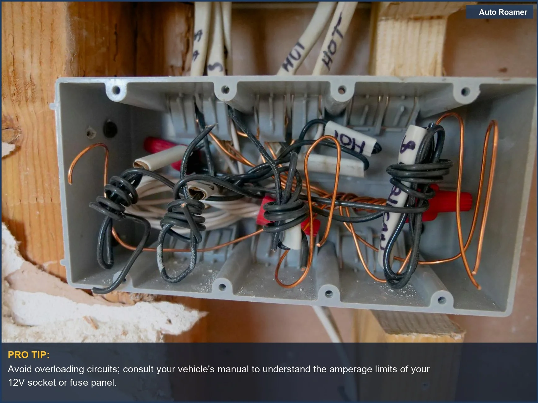 Tangled electrical wires and cables in an open switchboard, representing the complexity of power solutions for electronics.