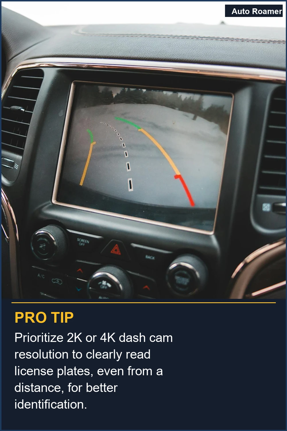 Prioritize 2K or 4K dash cam resolution to clearly read license plates, even from a distance, for better identification.