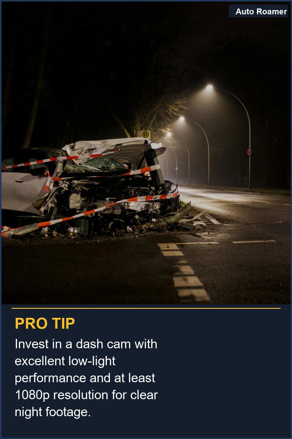Invest in a dash cam with excellent low-light performance and at least 1080p resolution for clear night footage.