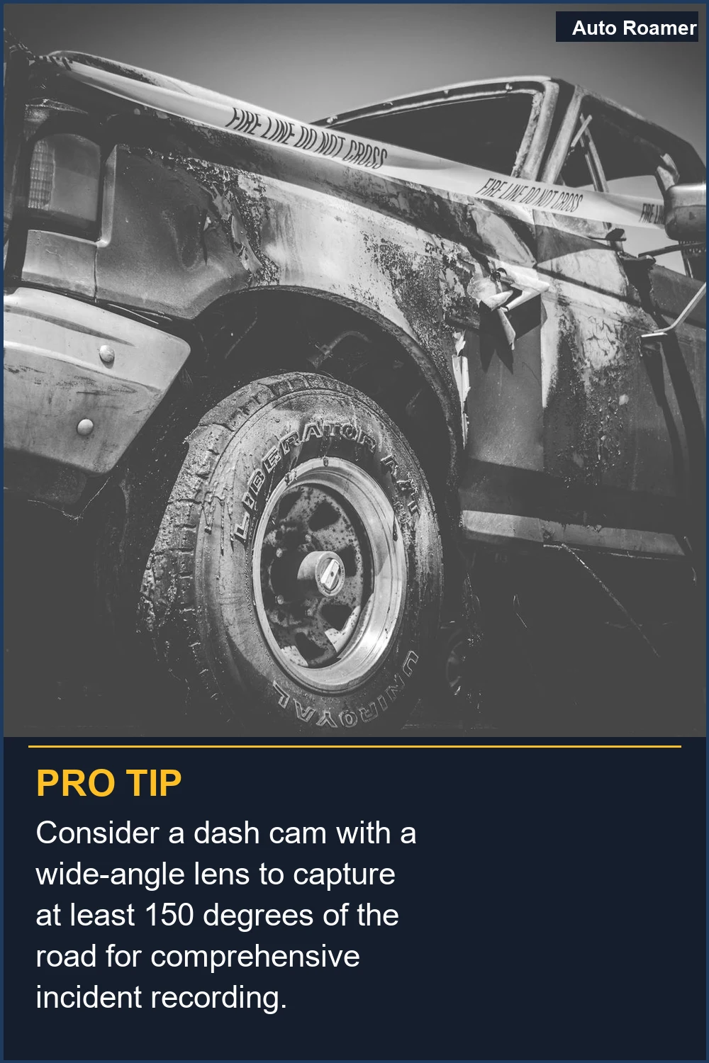 Consider a dash cam with a wide-angle lens to capture at least 150 degrees of the road for comprehensive incident recording.