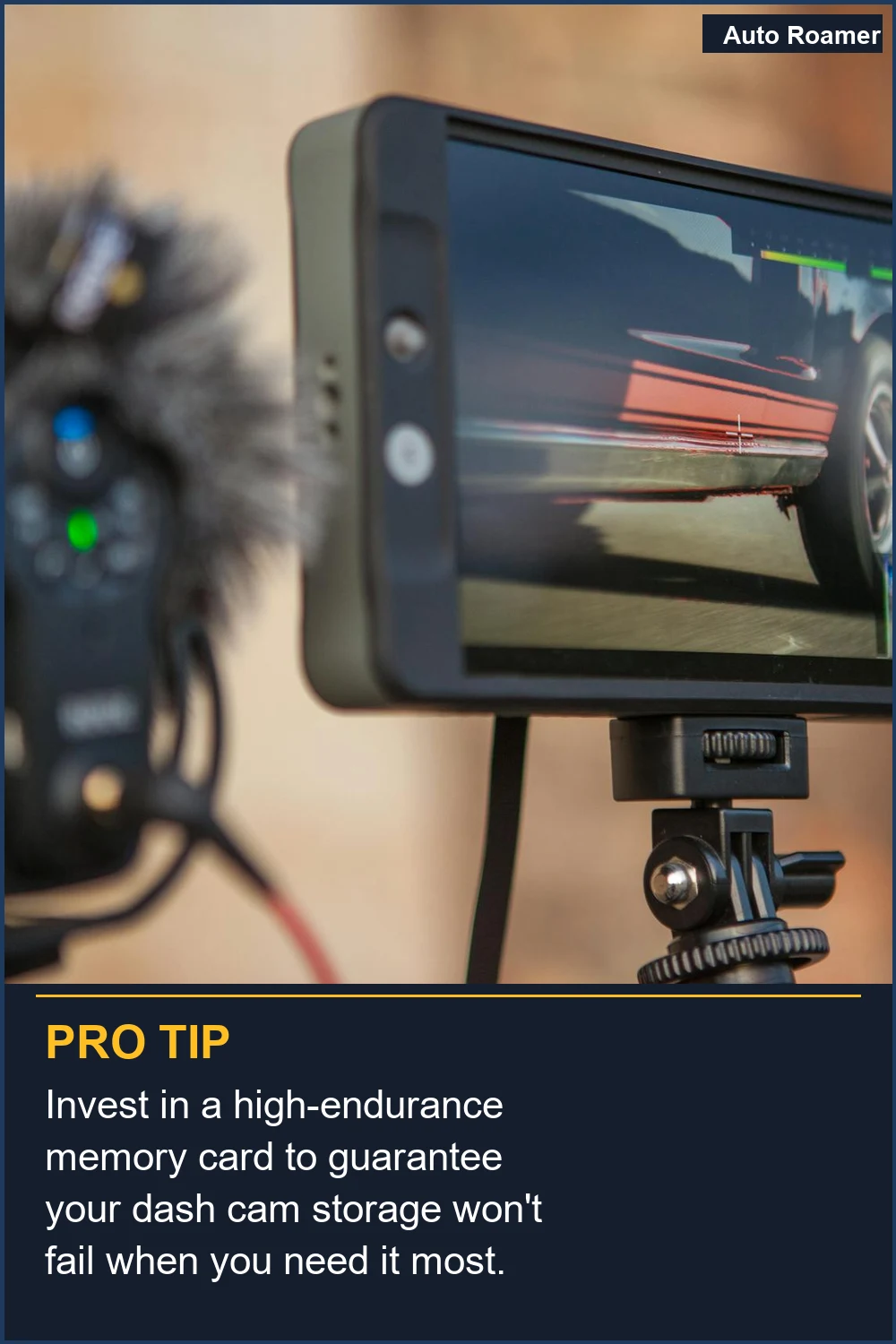 Invest in a high-endurance memory card to guarantee your dash cam storage won't fail when you need it most.