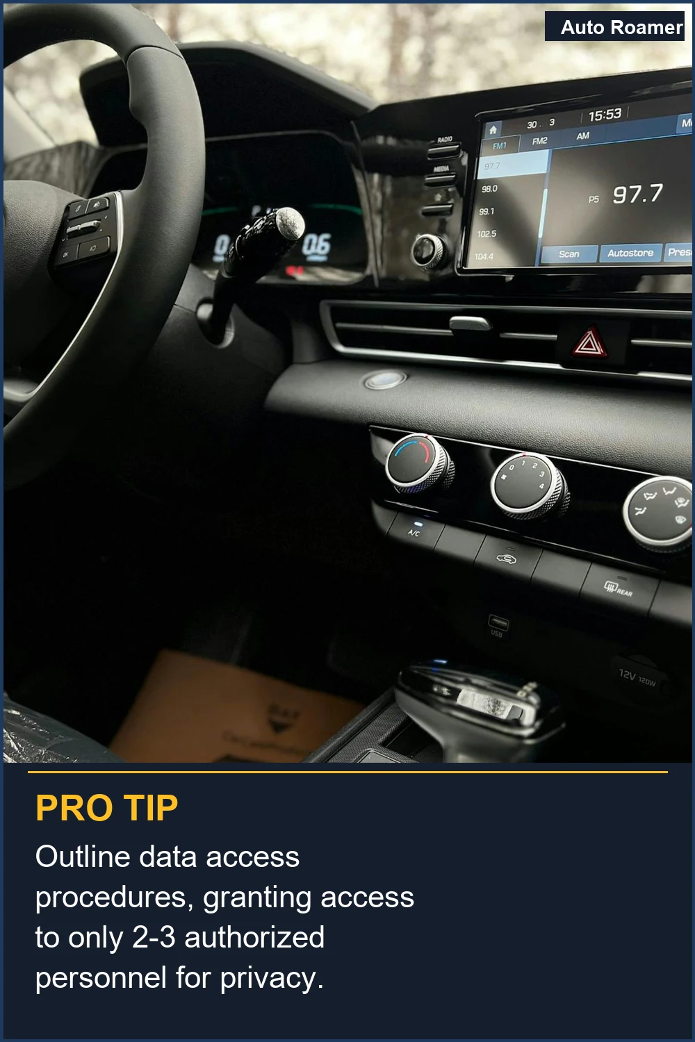 Outline data access procedures, granting access to only 2-3 authorized personnel for privacy.