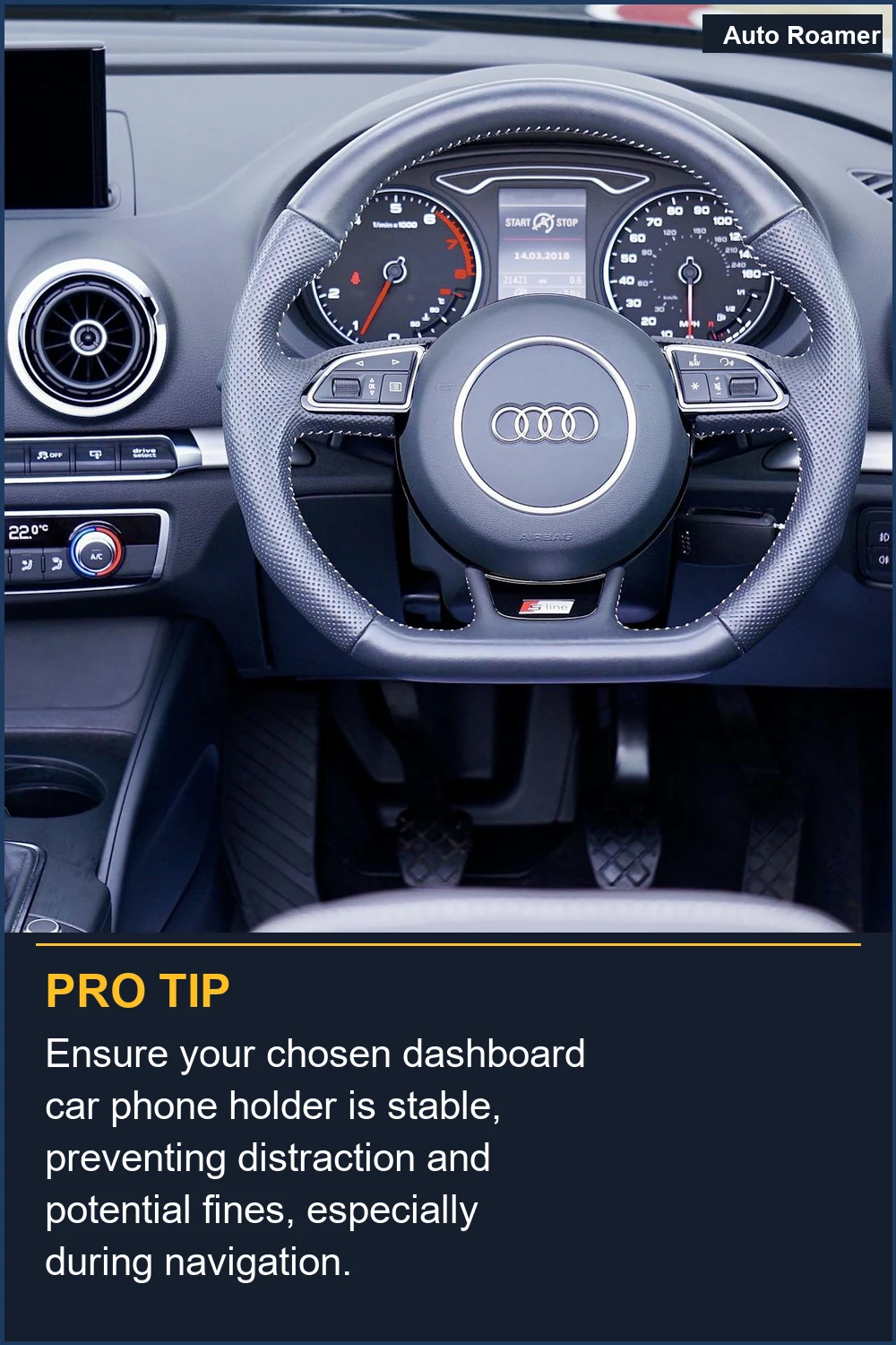 Ensure your chosen dashboard car phone holder is stable, preventing distraction and potential fines, especially during navigation.
