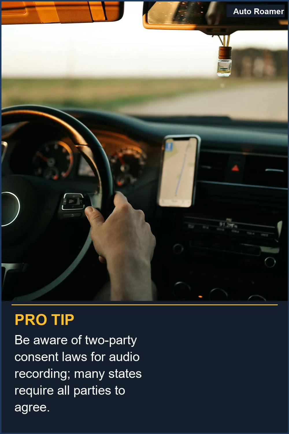 Ten en cuenta las leyes de consentimiento de dos partes para la grabación de audio; muchos estados requieren que todas las partes estén de acuerdo.