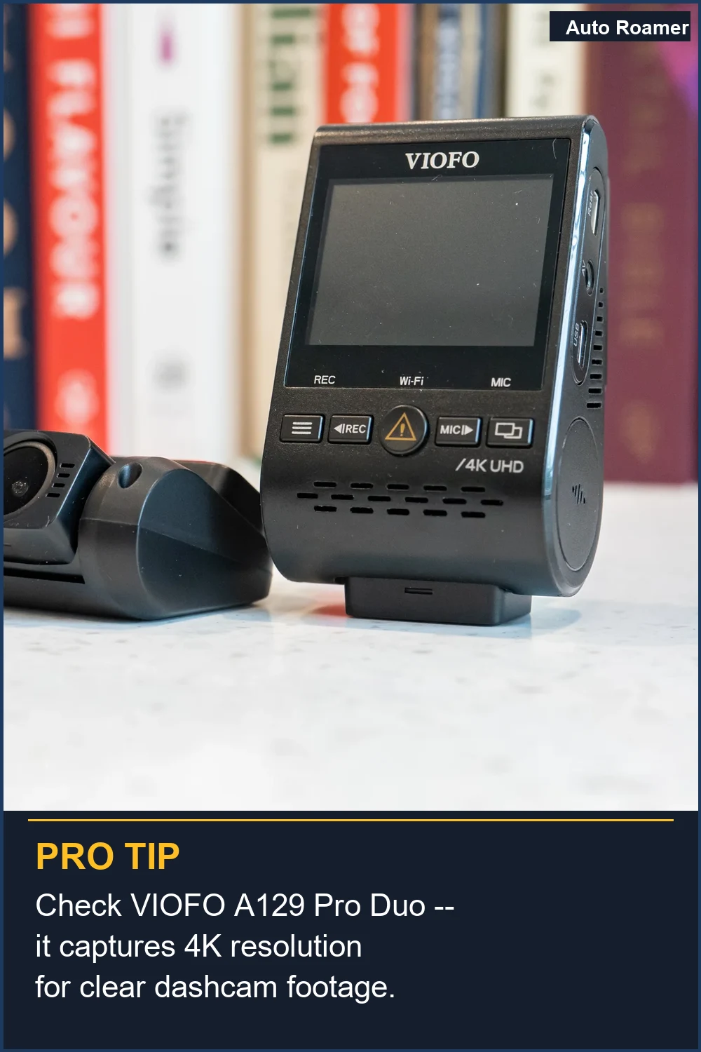 Check VIOFO A129 Pro Duo -- it captures 4K resolution for clear dashcam footage.