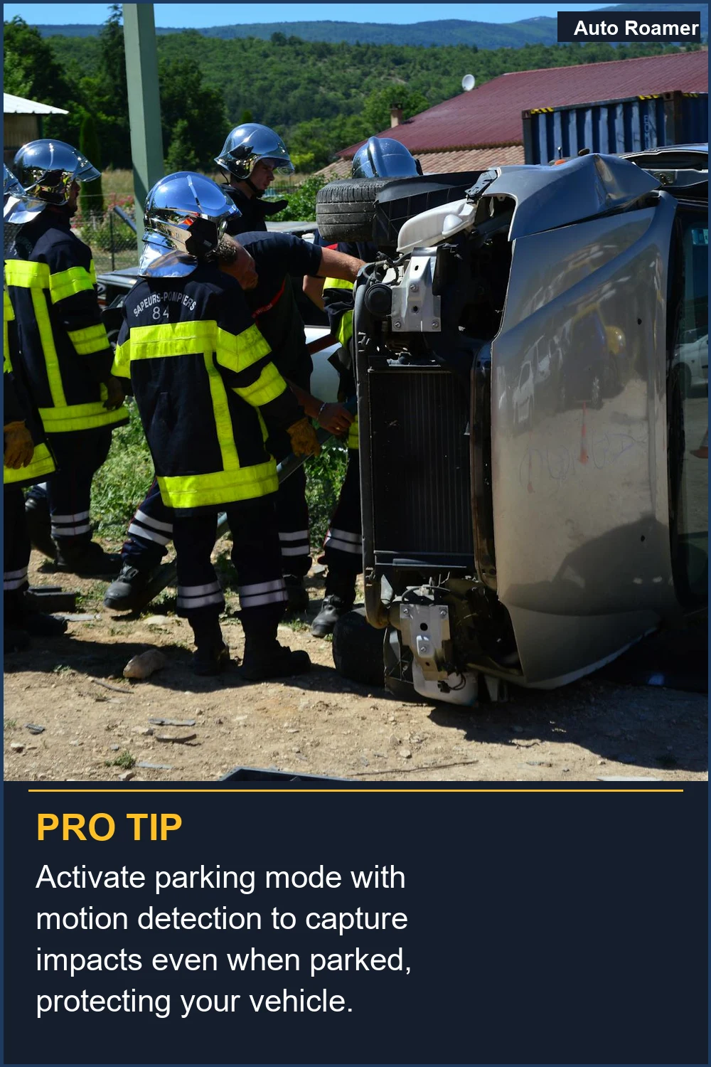 Activa el modo de aparcamiento con detección de movimiento para capturar impactos incluso cuando está aparcado, protegiendo tu vehículo.