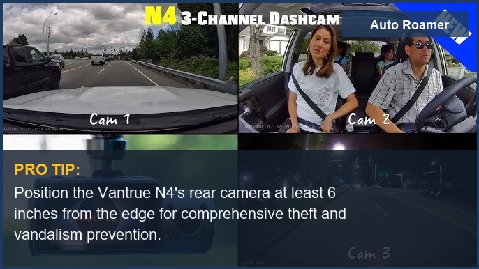 Vantrue N4 3 Channel