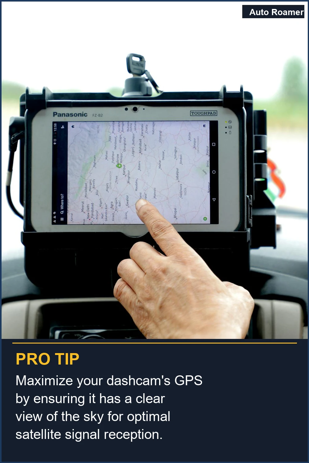 Maximize your dashcam's GPS by ensuring it has a clear view of the sky for optimal satellite signal reception.