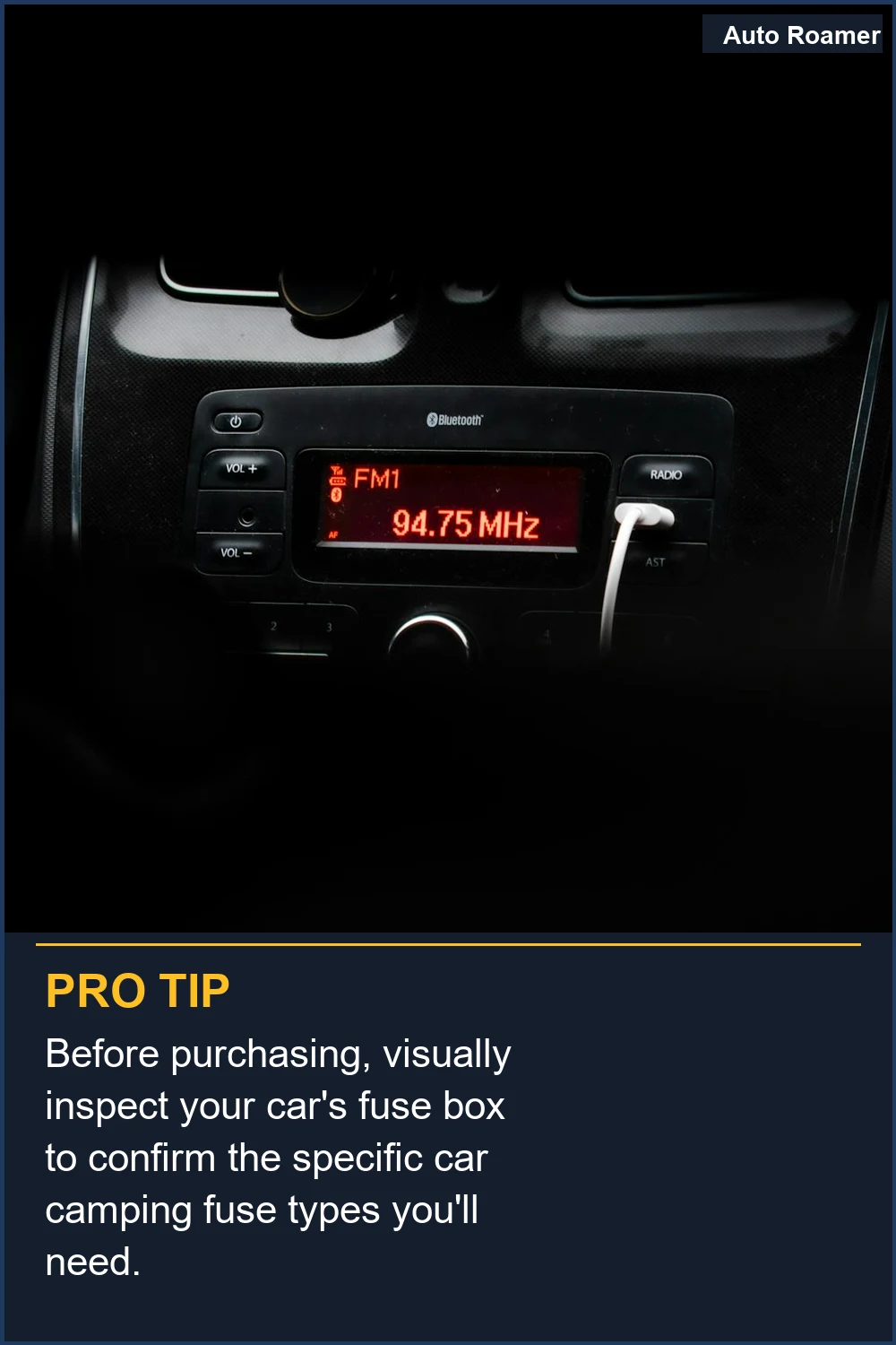 Before purchasing, visually inspect your car's fuse box to confirm the specific car camping fuse types you'll need.
