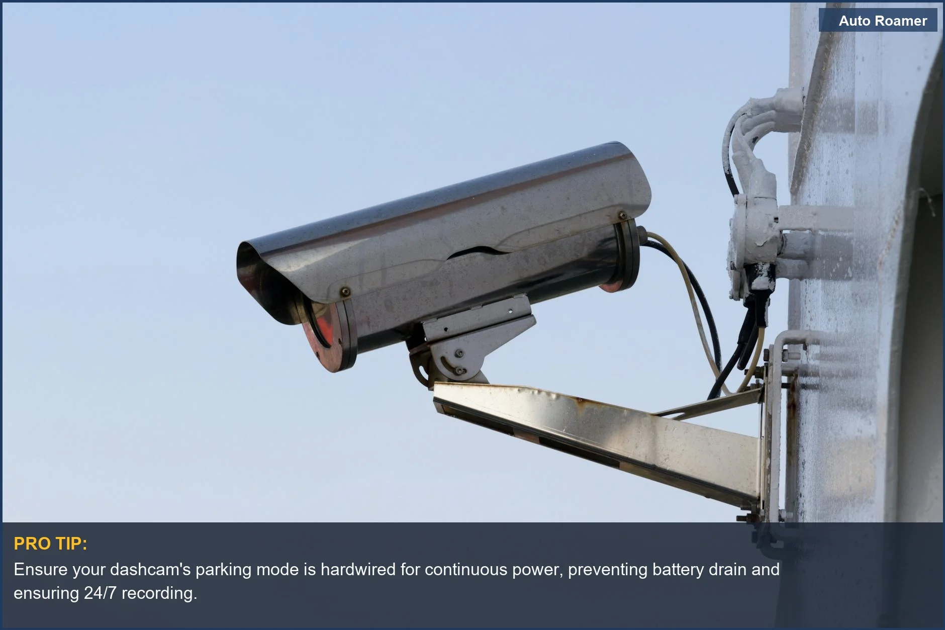 Outdoor CCTV camera mounted on a wall, illustrating effective car security camera solutions for vigilance.