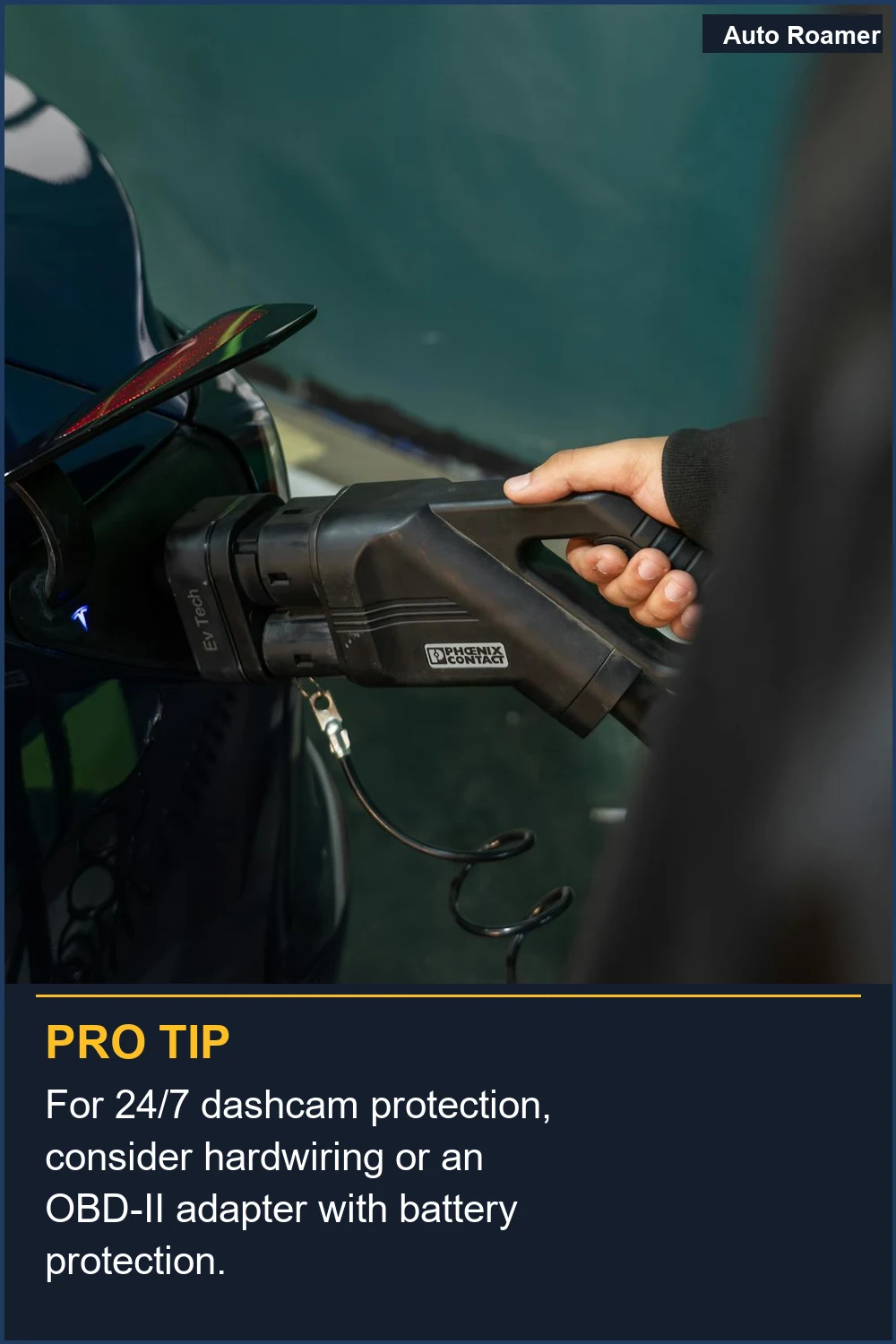 For 24/7 dashcam protection, consider hardwiring or an OBD-II adapter with battery protection.