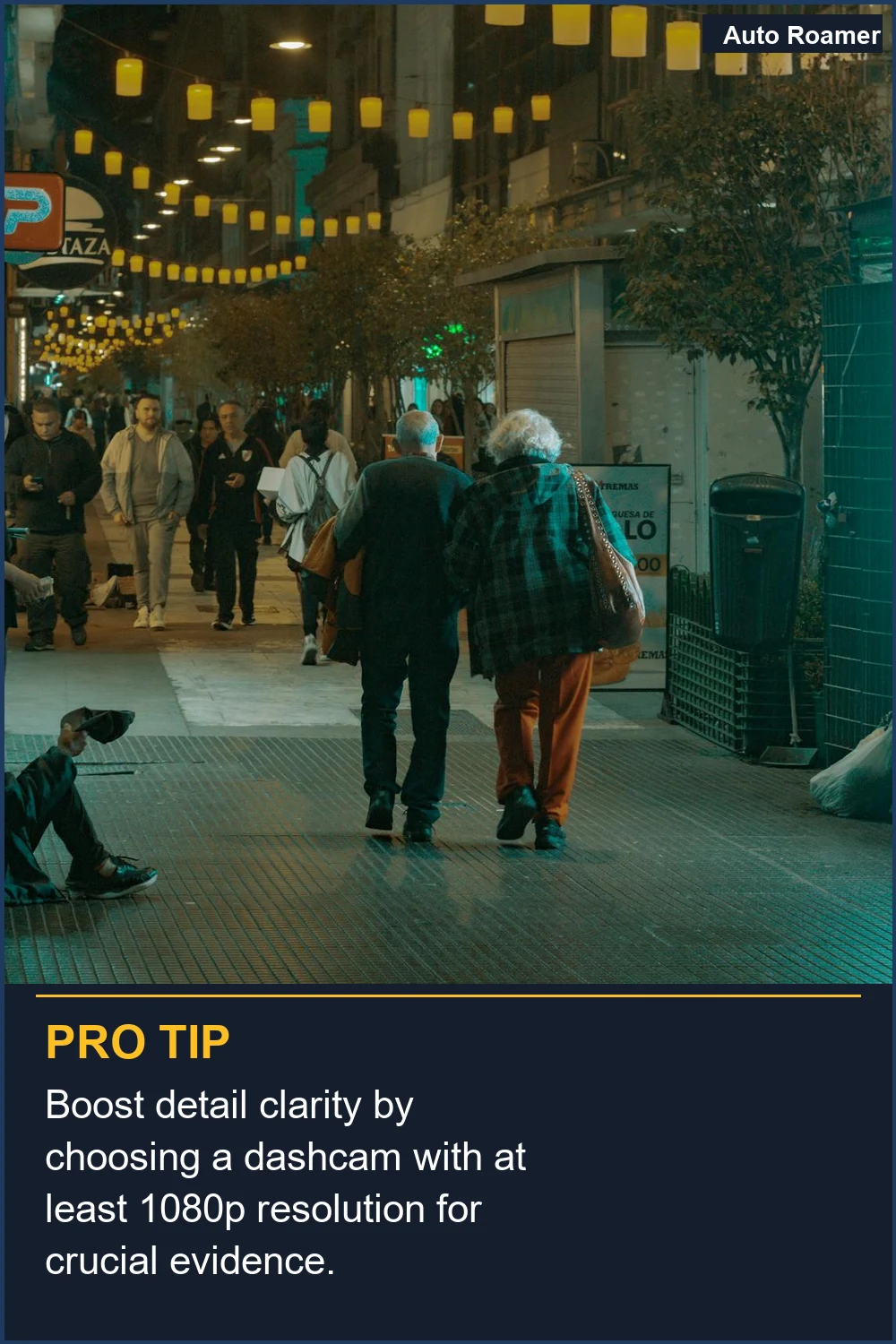 Boost detail clarity by choosing a dashcam with at least 1080p resolution for crucial evidence.