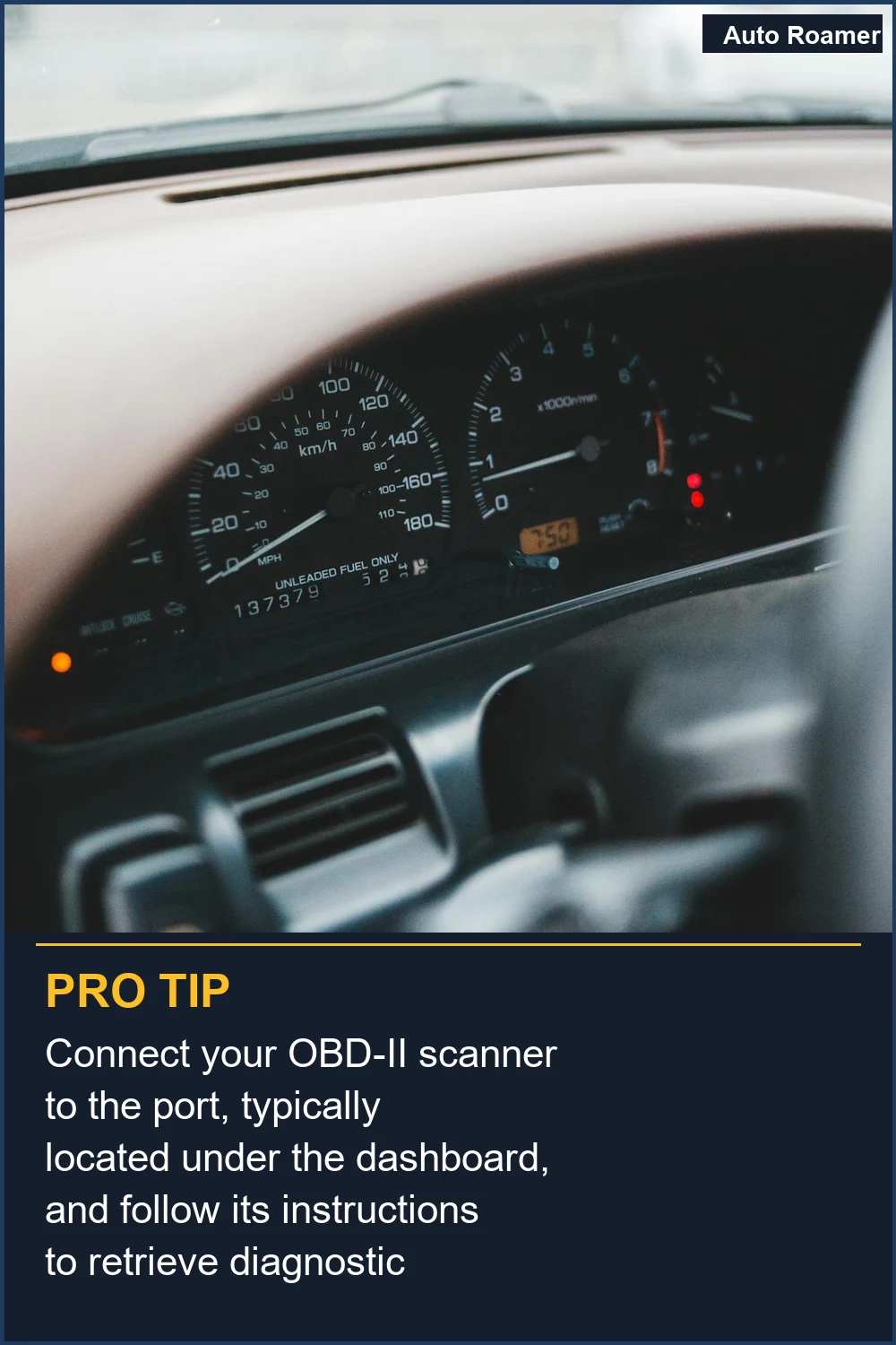 Connect your OBD-II scanner to the port, typically located under the dashboard, and follow its instructions to retrieve diagnostic codes.