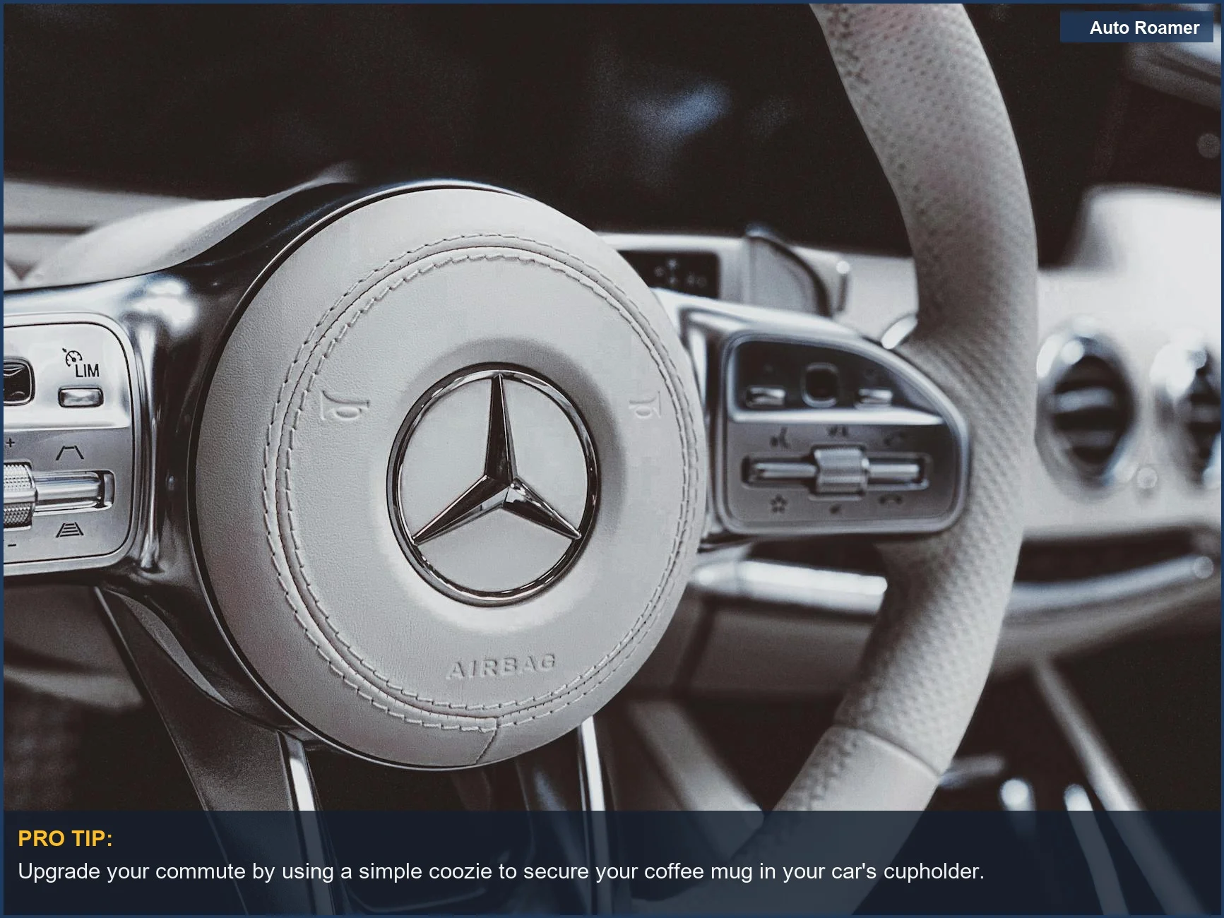 Elegant car steering wheel details for inspiration on DIY car accessory hacks.