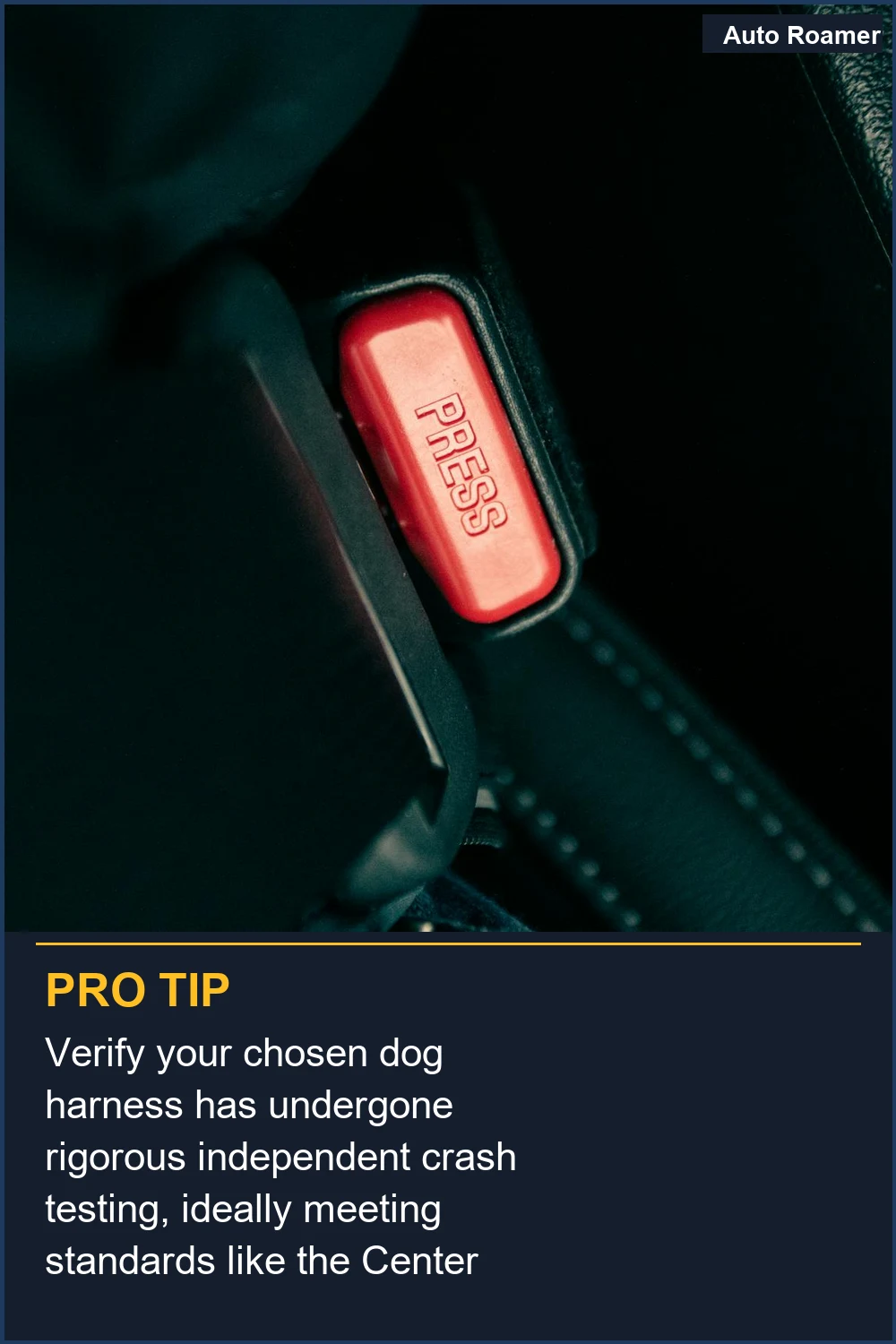 Verify your chosen dog harness has undergone rigorous independent crash testing, ideally meeting standards like the Center for Pet Safety's.