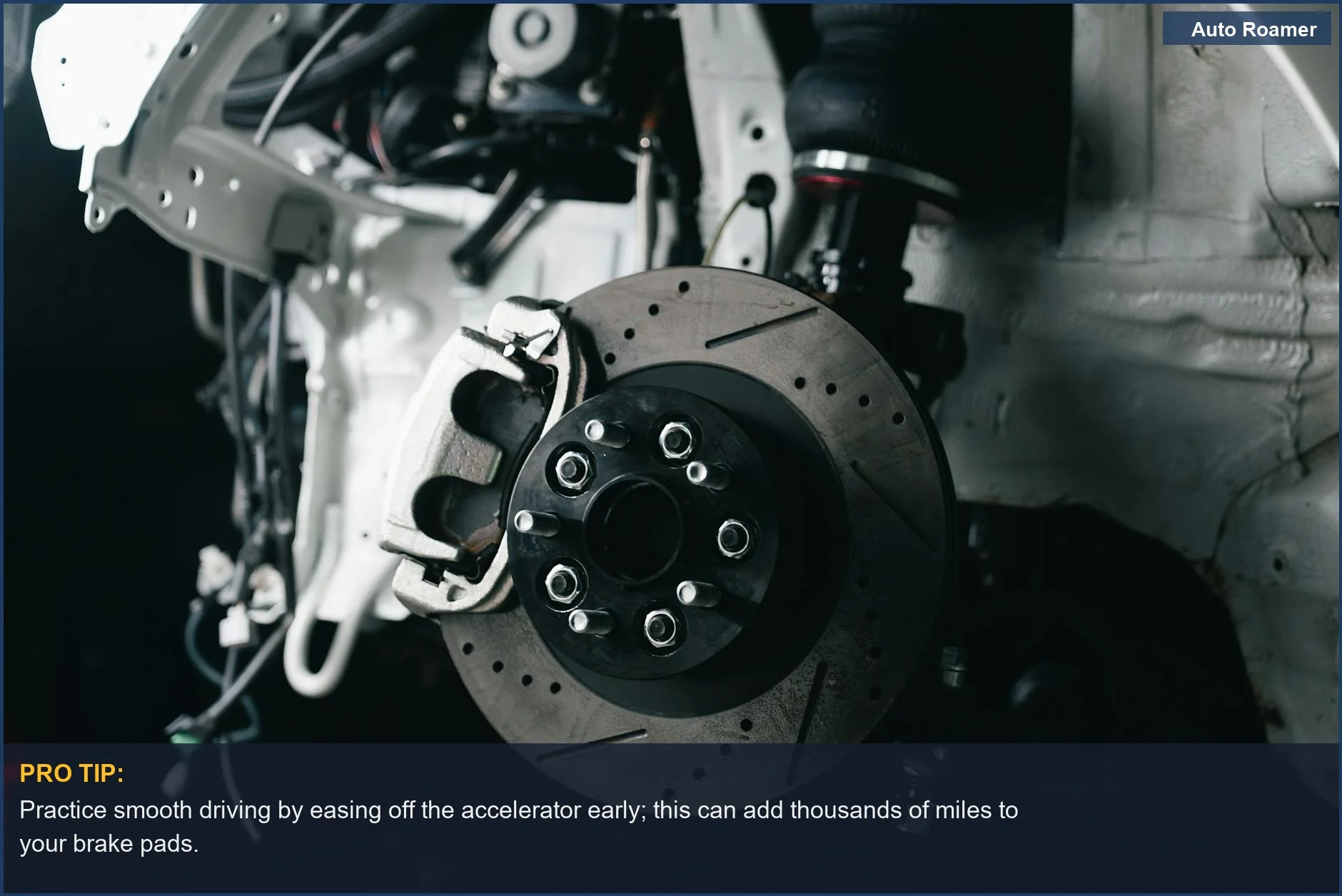 Smooth driving brakes: A clear view of a vehicle's disc brake system with caliper, illustrating automotive technology.