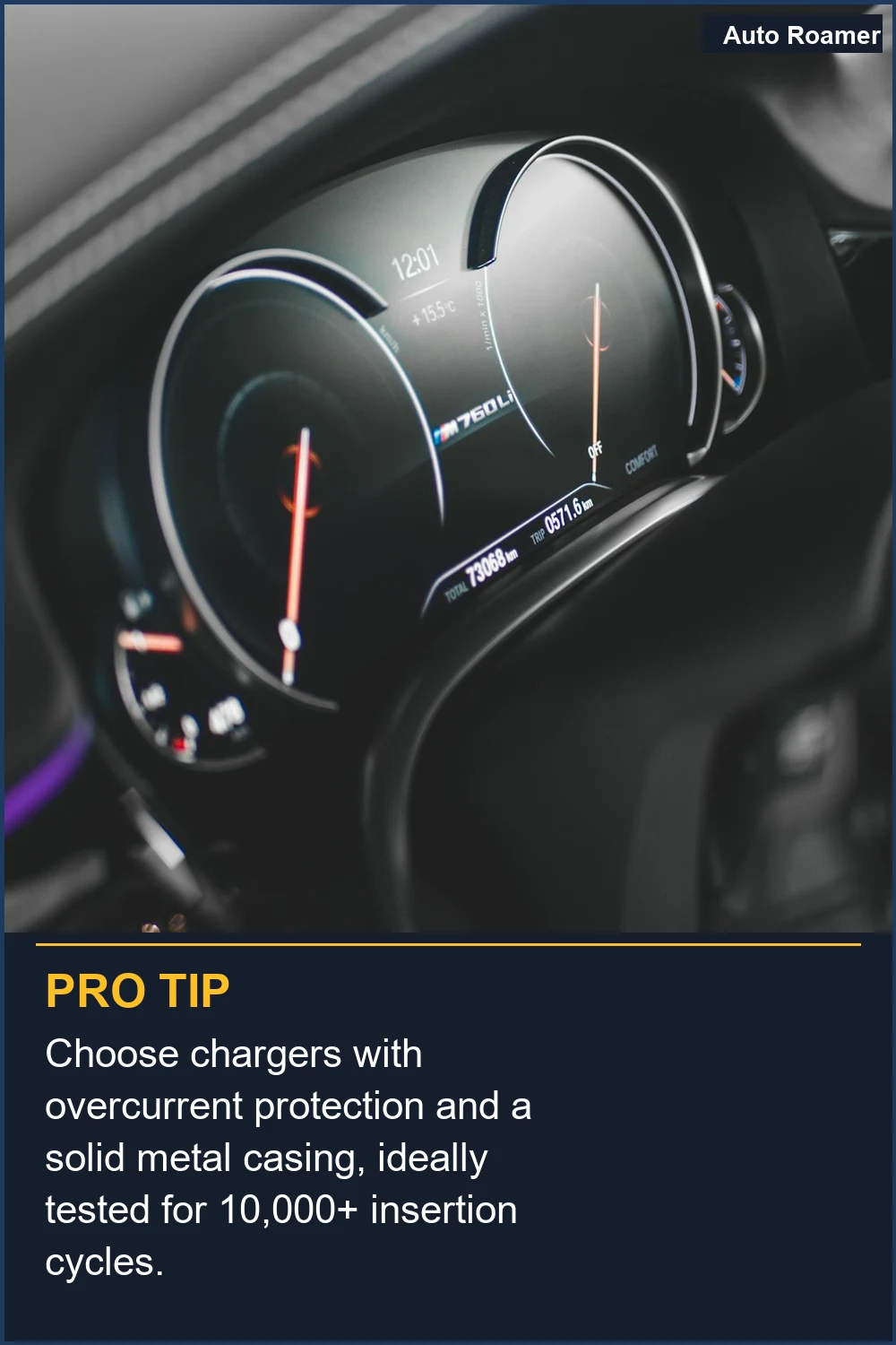 Choose chargers with overcurrent protection and a solid metal casing, ideally tested for 10,000+ insertion cycles.