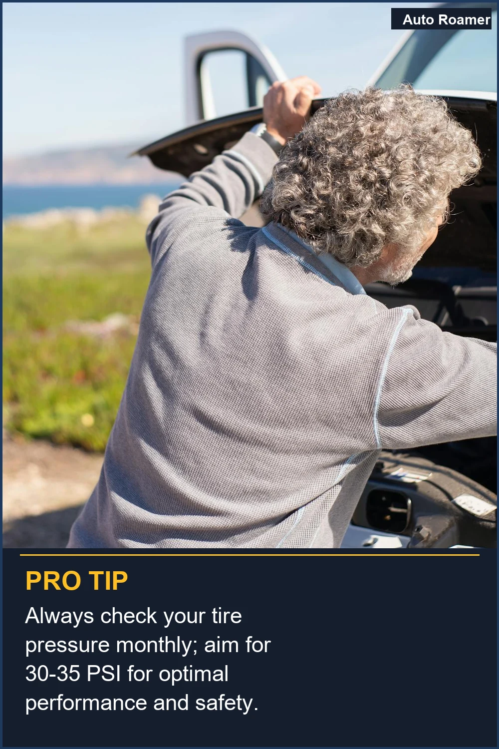 Always check your tire pressure monthly; aim for 30-35 PSI for optimal performance and safety.