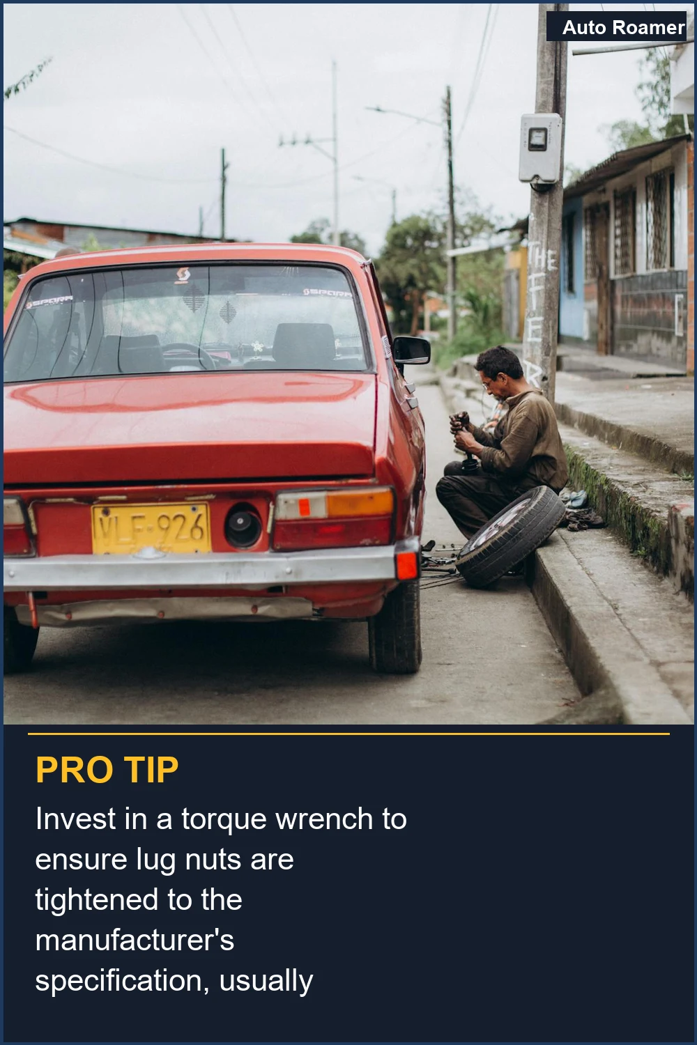 Invest in a torque wrench to ensure lug nuts are tightened to the manufacturer's specification, usually 80-100 ft-lbs.