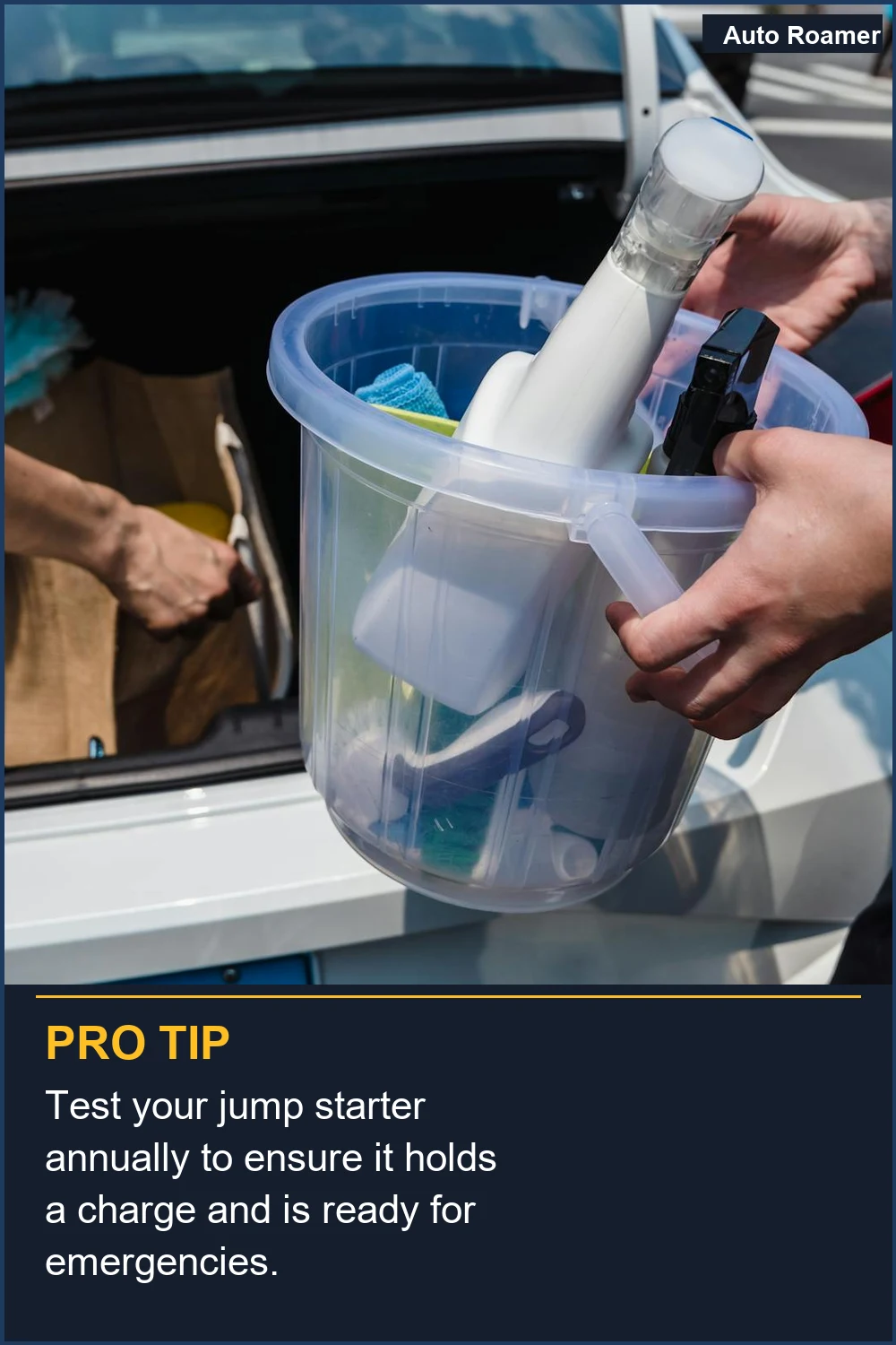 Test your jump starter annually to ensure it holds a charge and is ready for emergencies.