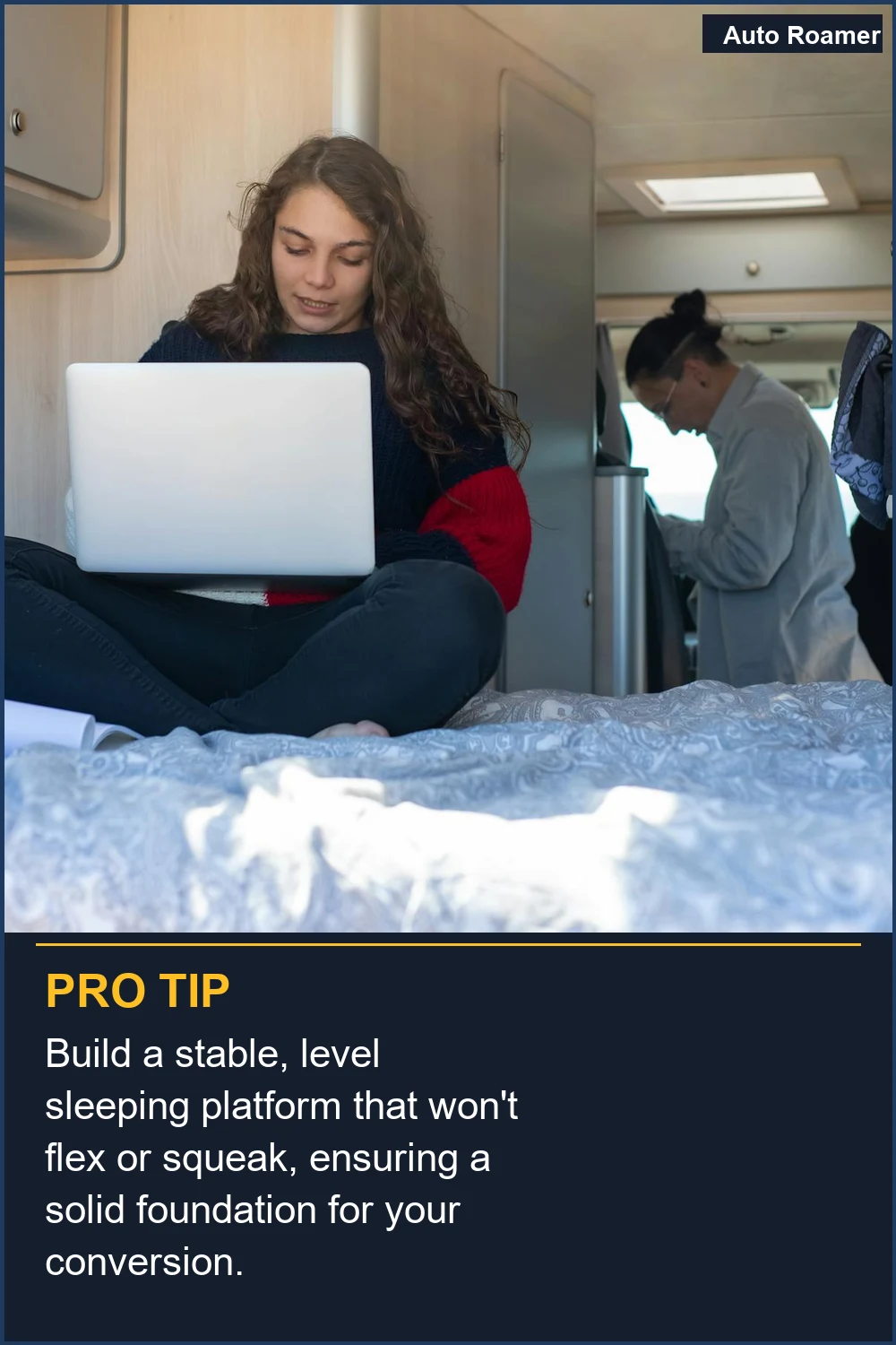 Build a stable, level sleeping platform that won't flex or squeak, ensuring a solid foundation for your conversion.