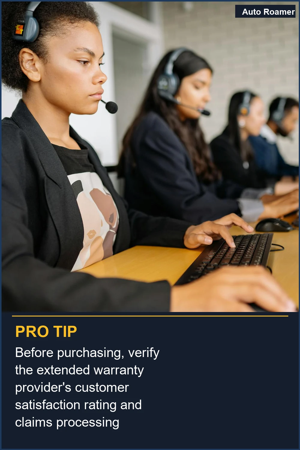 Before purchasing, verify the extended warranty provider's customer satisfaction rating and claims processing efficiency.