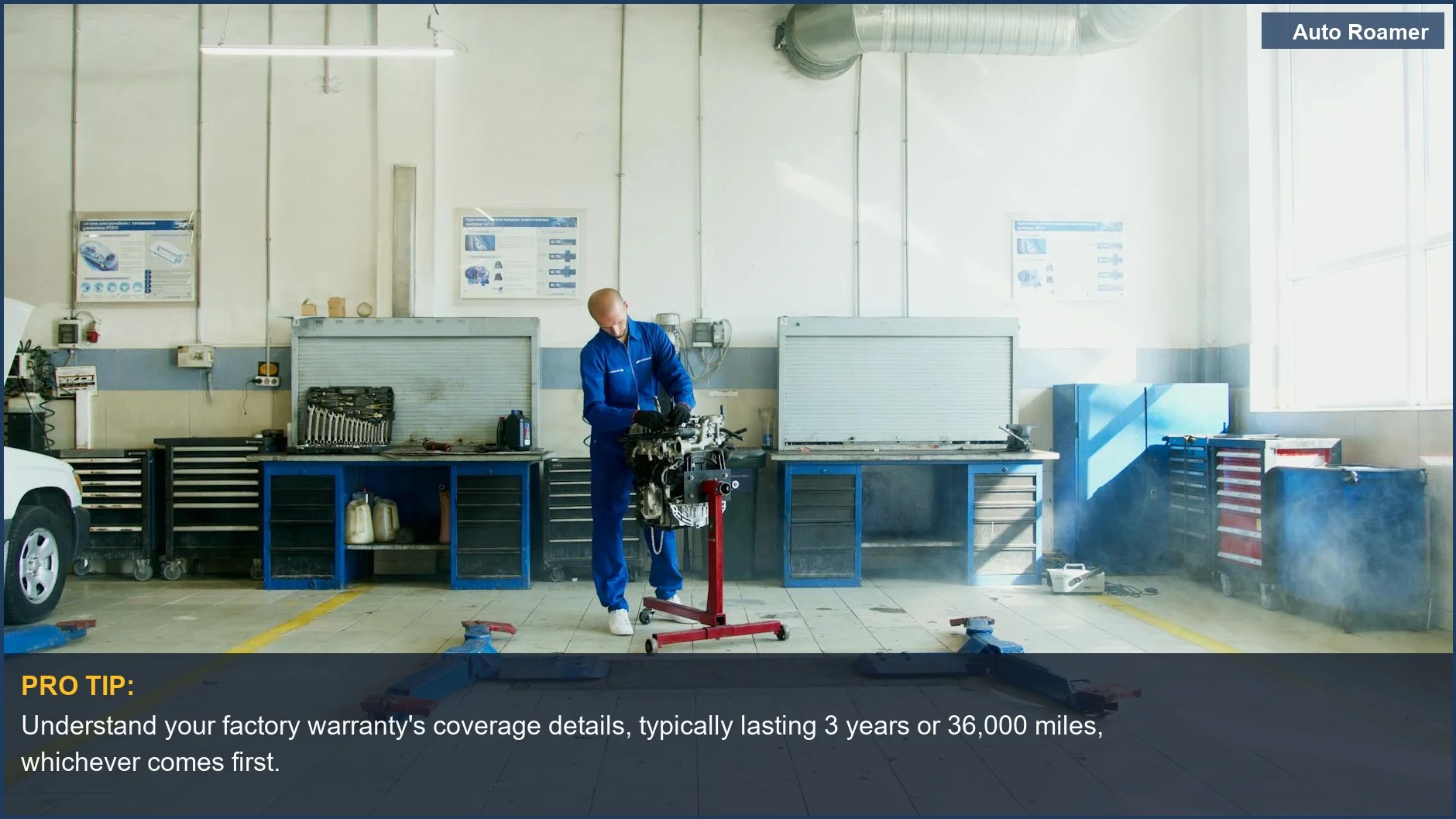 Expert mechanic inspects a car engine, illustrating the reliability of a factory warranty for new vehicles.