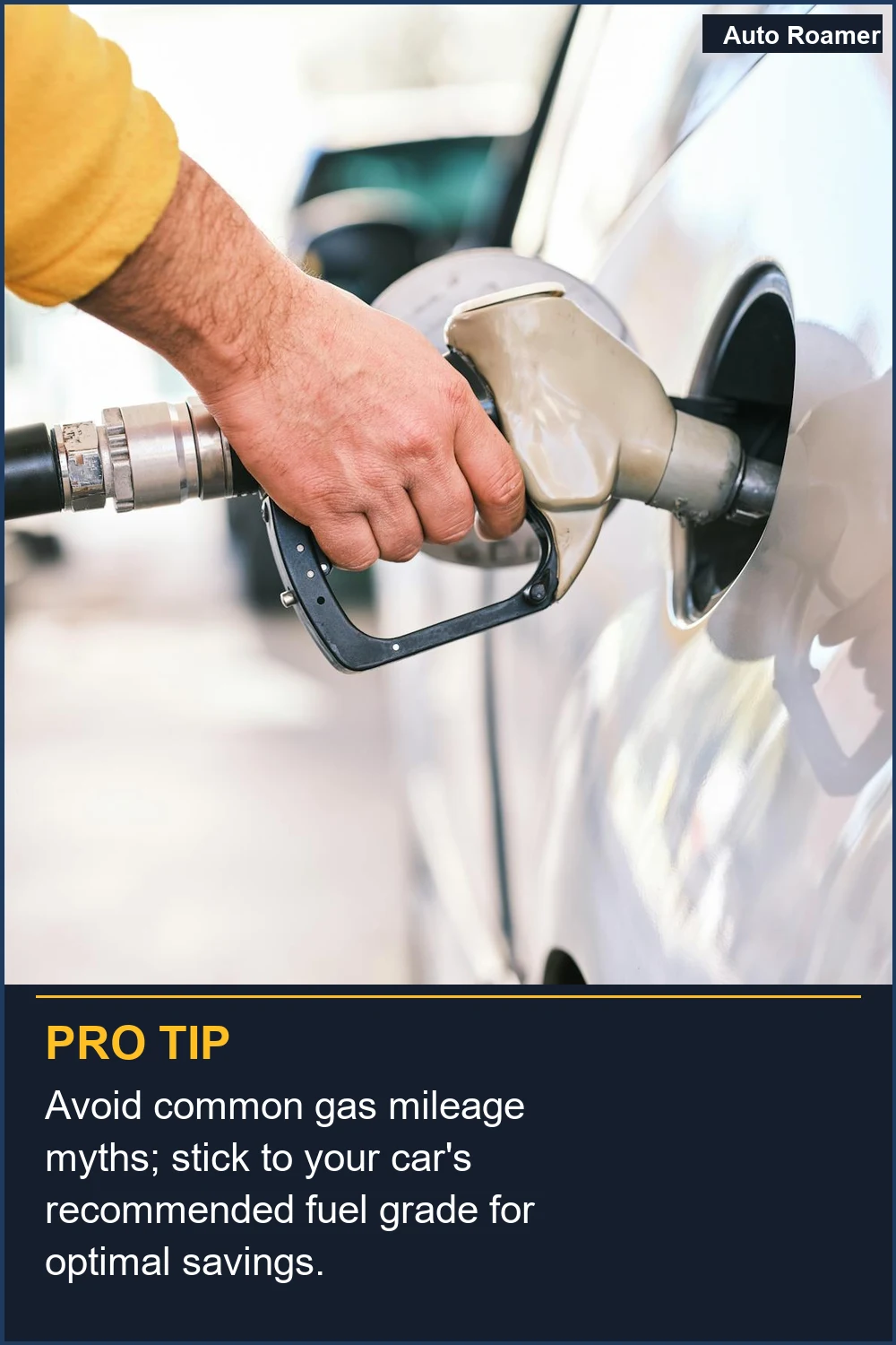 Avoid common gas mileage myths; stick to your car's recommended fuel grade for optimal savings.