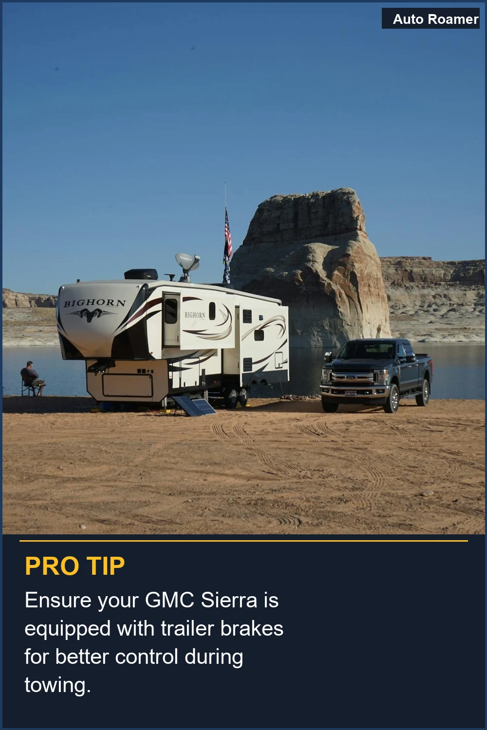 Ensure your GMC Sierra is equipped with trailer brakes for better control during towing.