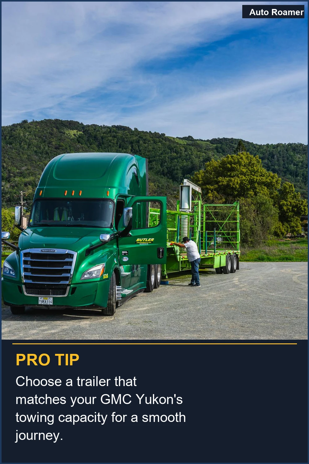 Choose a trailer that matches your GMC Yukon's towing capacity for a smooth journey.