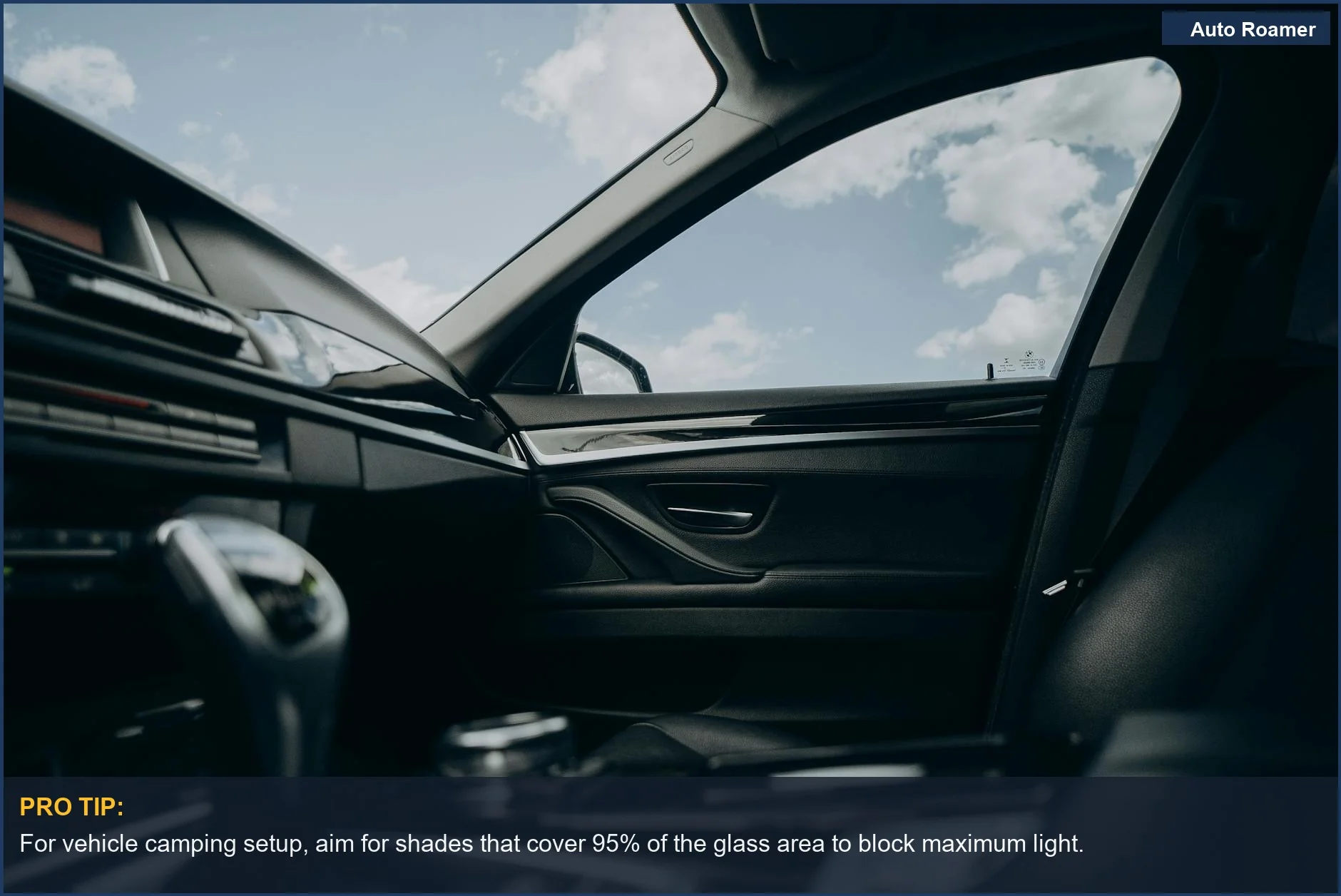 Ensure your vehicle camping setup includes perfectly sized car window shades for optimal darkness.