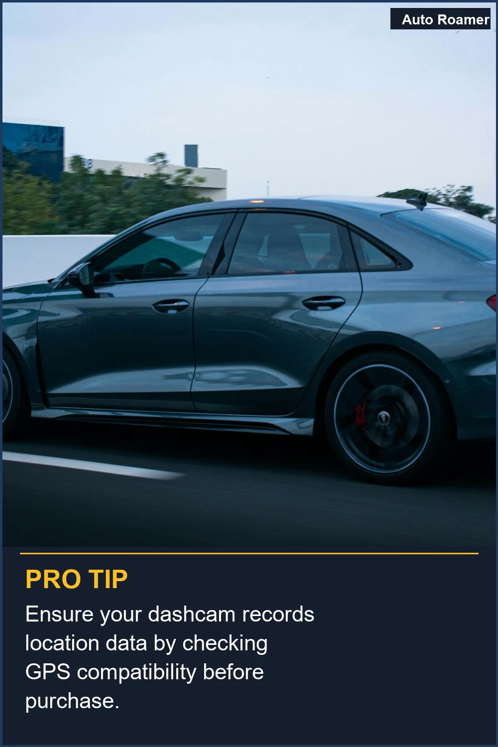 Ensure your dashcam records location data by checking GPS compatibility before purchase.