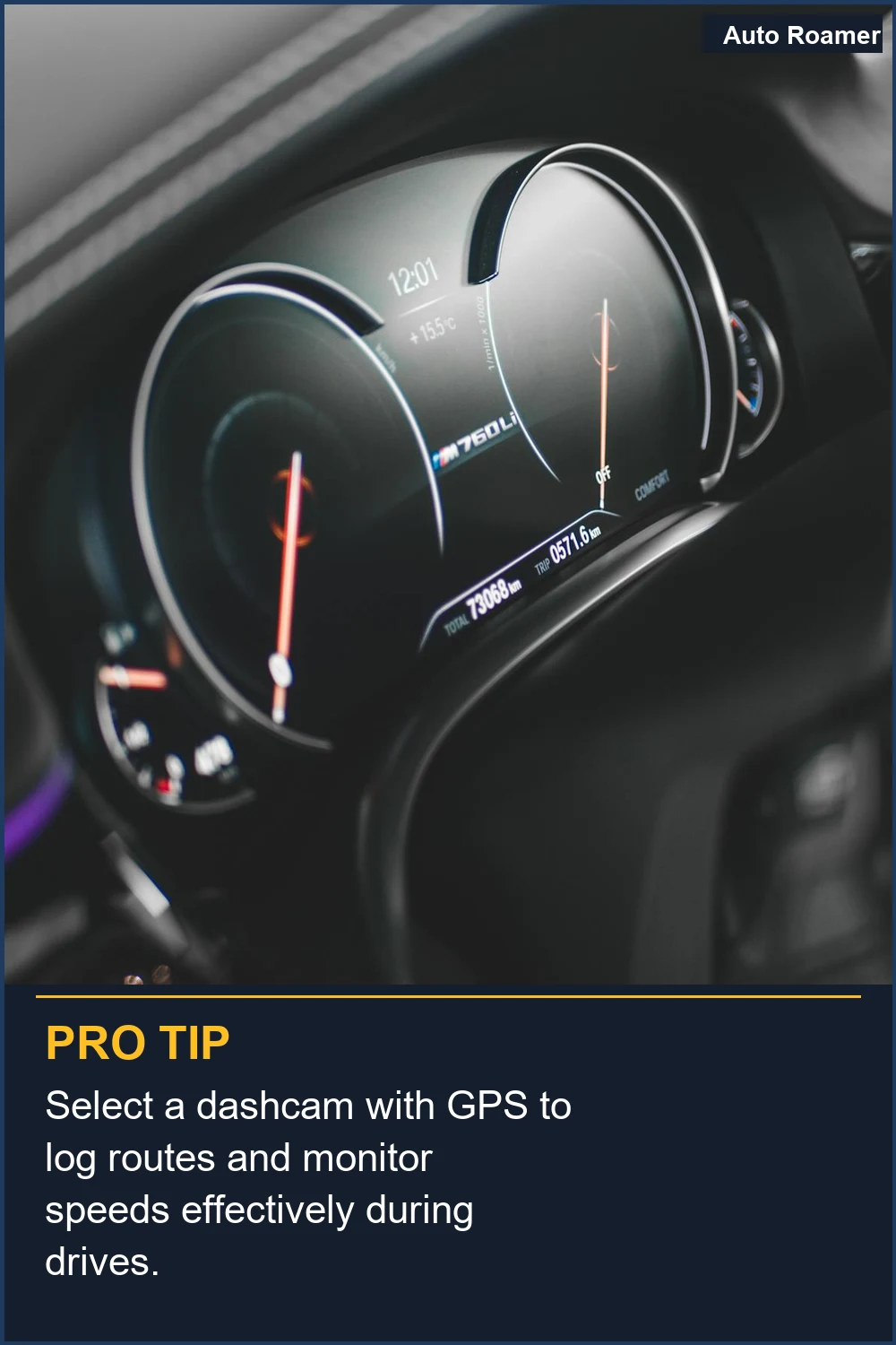 Select a dashcam with GPS to log routes and monitor speeds effectively during drives.
