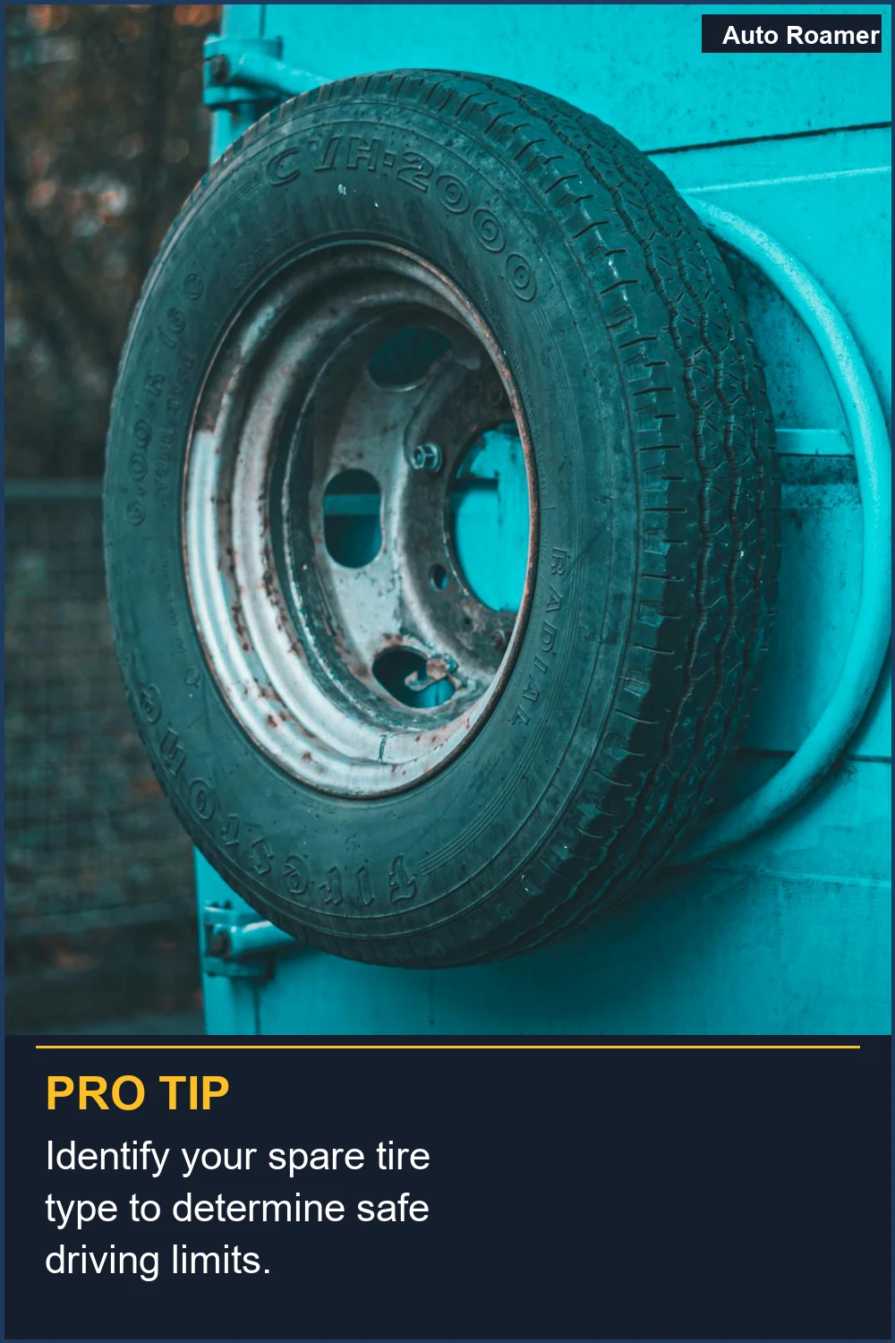 Identify your spare tire type to determine safe driving limits.